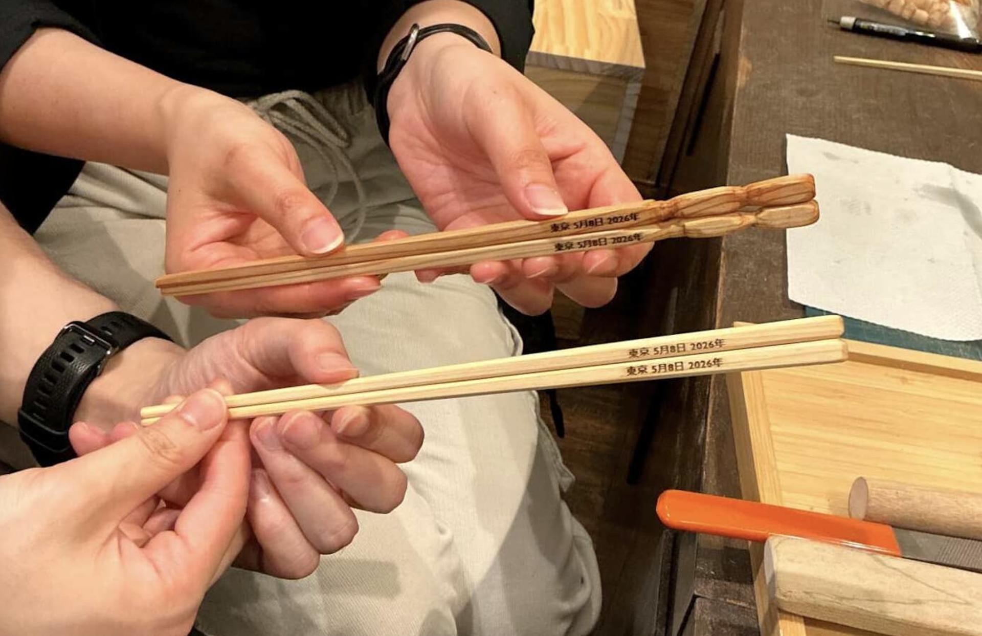 Ginza Natsuno Chopstick Craft Experience - Thumbnail 3