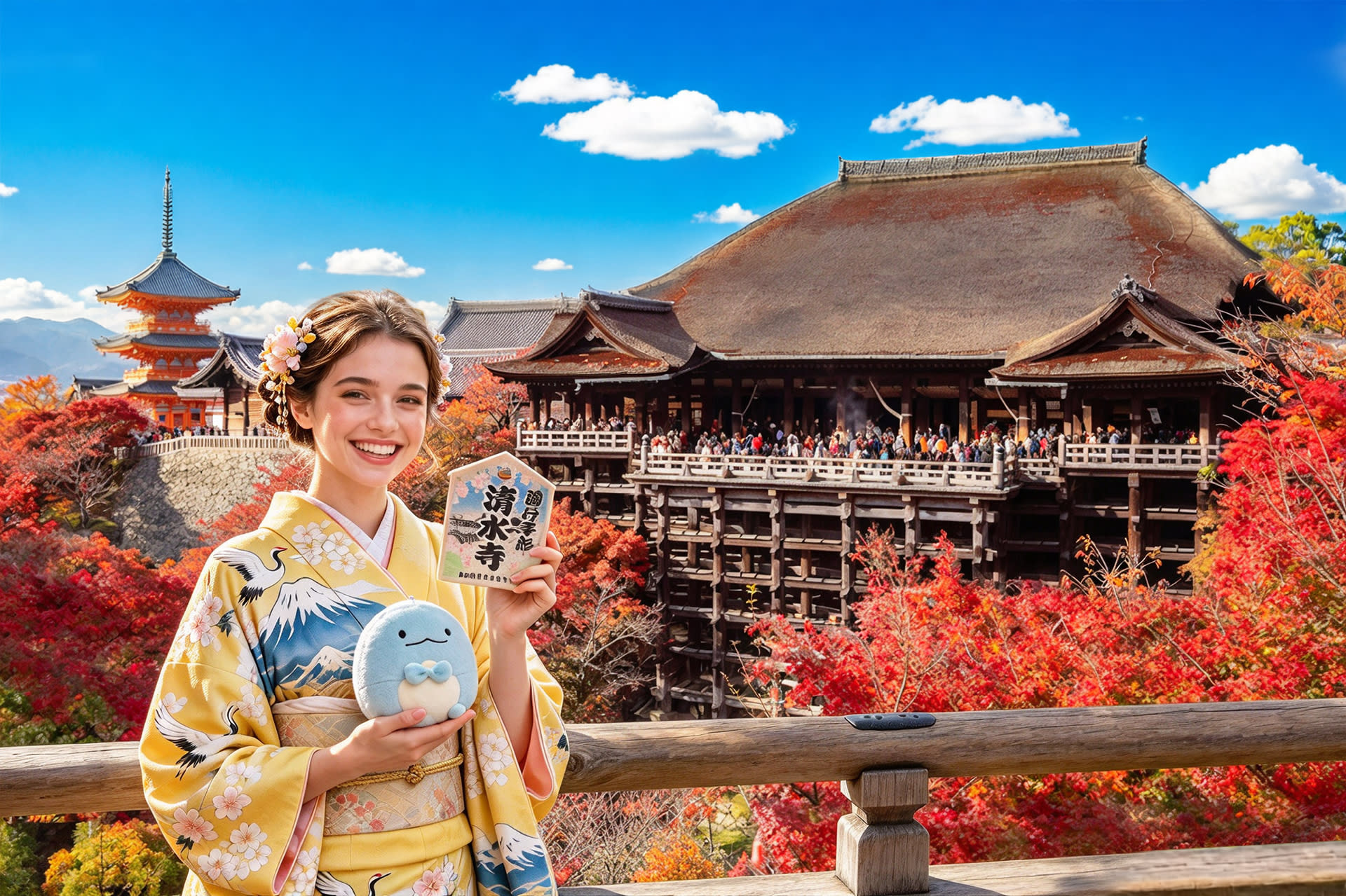 One-day tour of Kyoto's Kinkaku-ji, Kiyomizu-dera, and Uji - Image 1