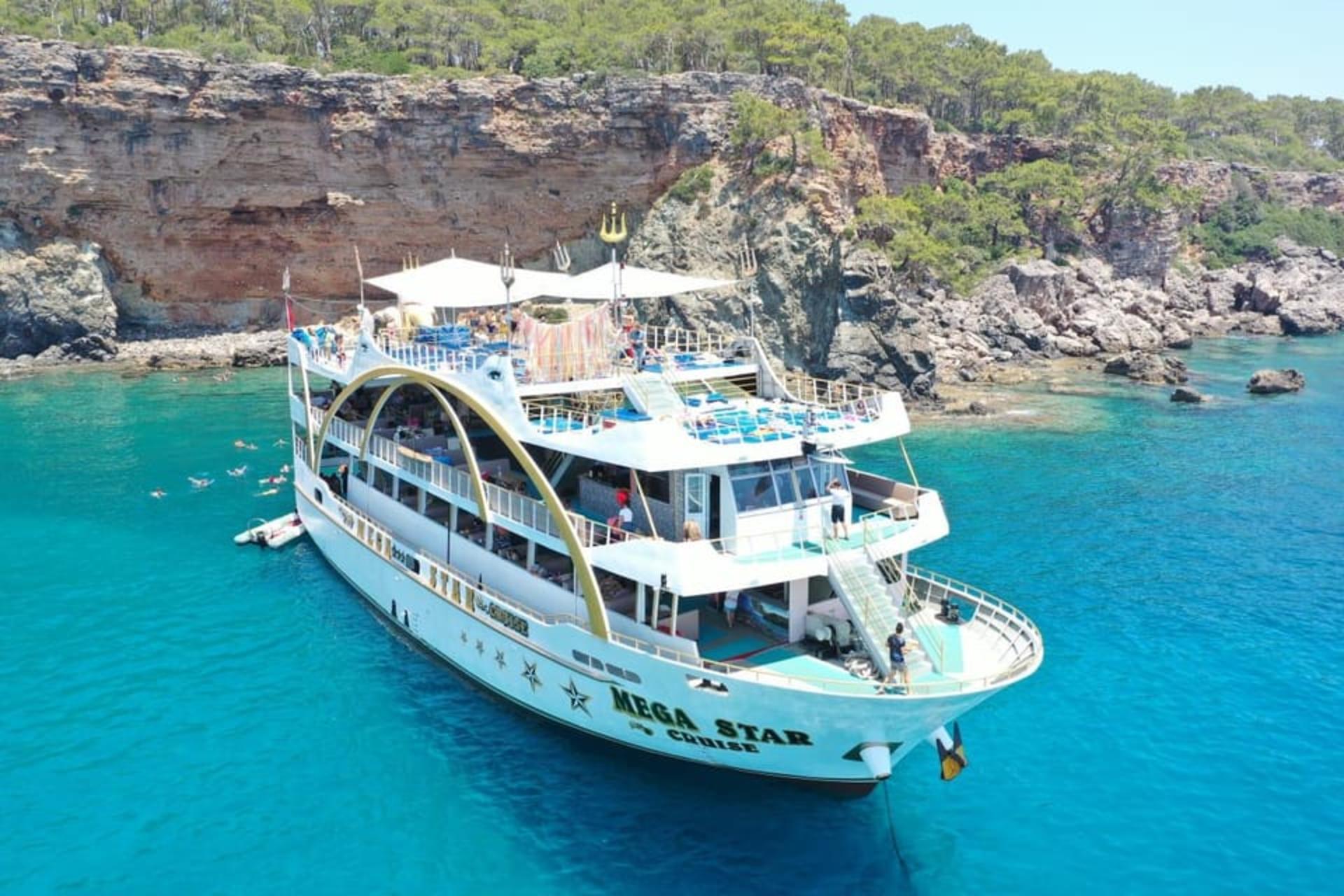 Antalya/Kemer Megastar Boat Tour w/Lunch & Hotel Pickup - Thumbnail 2