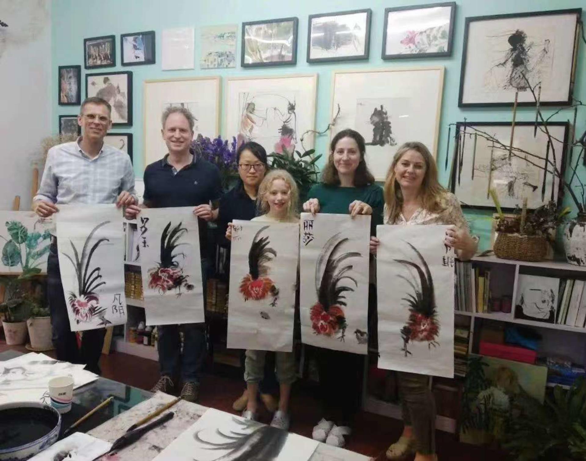 Shanghai Chinese Ink Painting Fan Workshop - Thumbnail 5