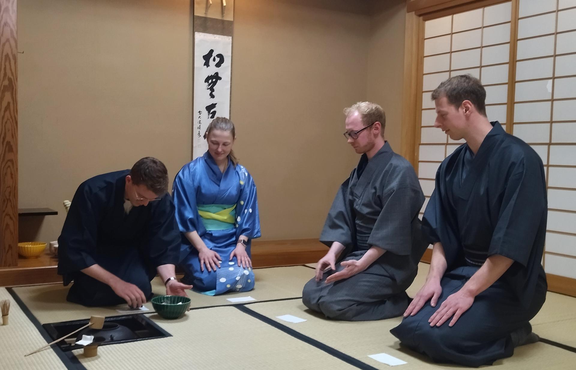 Experience an authentic tea ceremony in kimono (near Osaka Castle) - Image 1