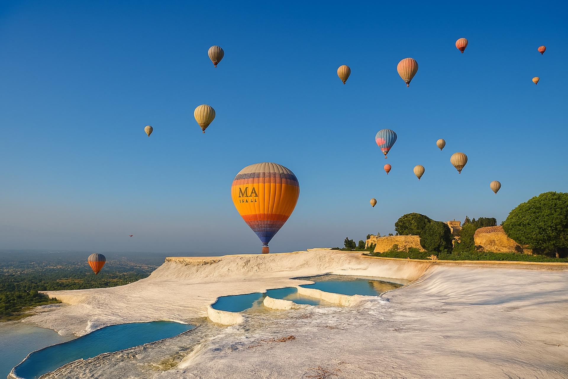 Hot Air Balloon Flight Over Pamukkale Travertines - Thumbnail 2
