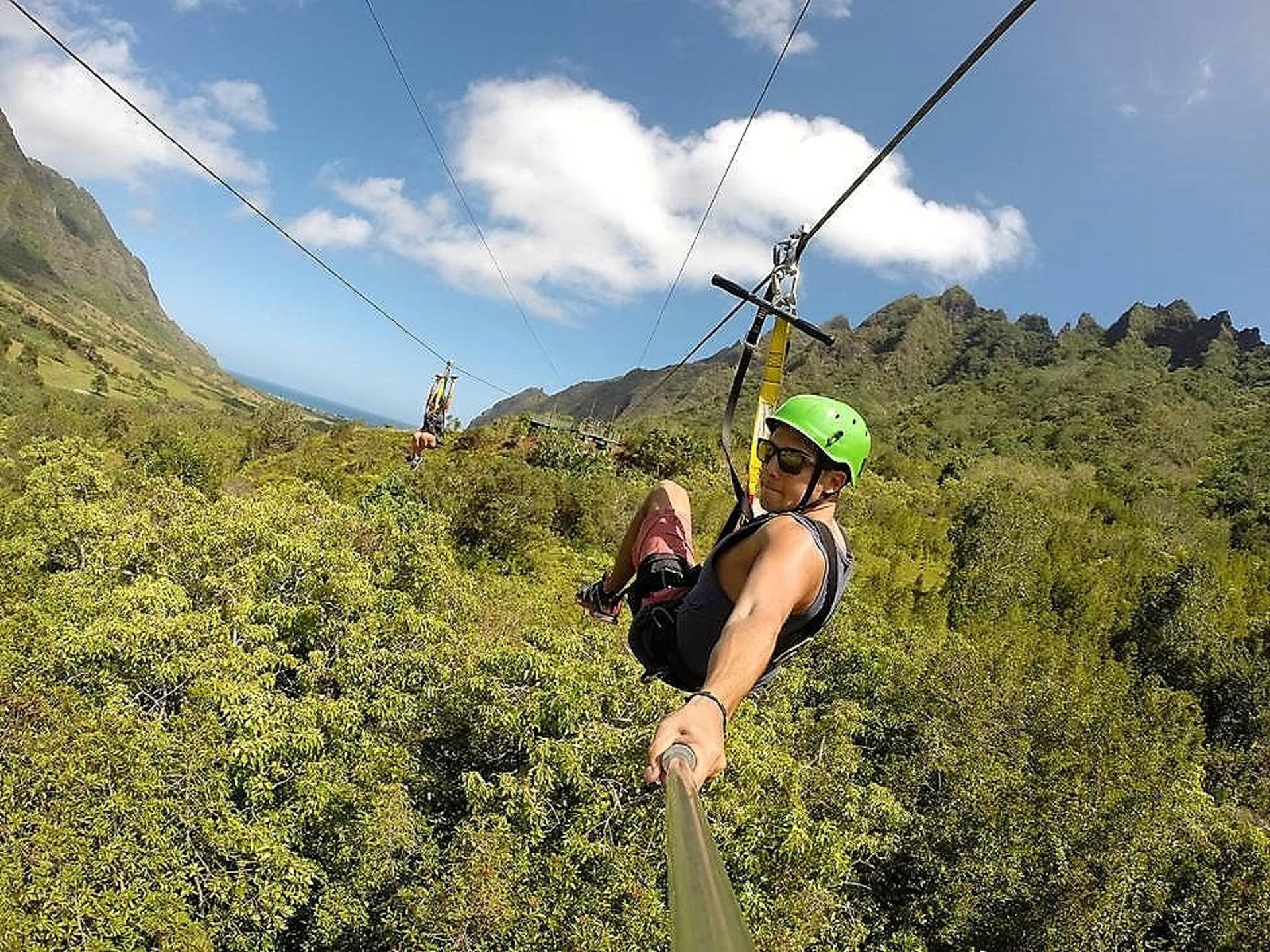 Kualoa Ranch Jurassic Valley Zipline Experience Tour - Image 1