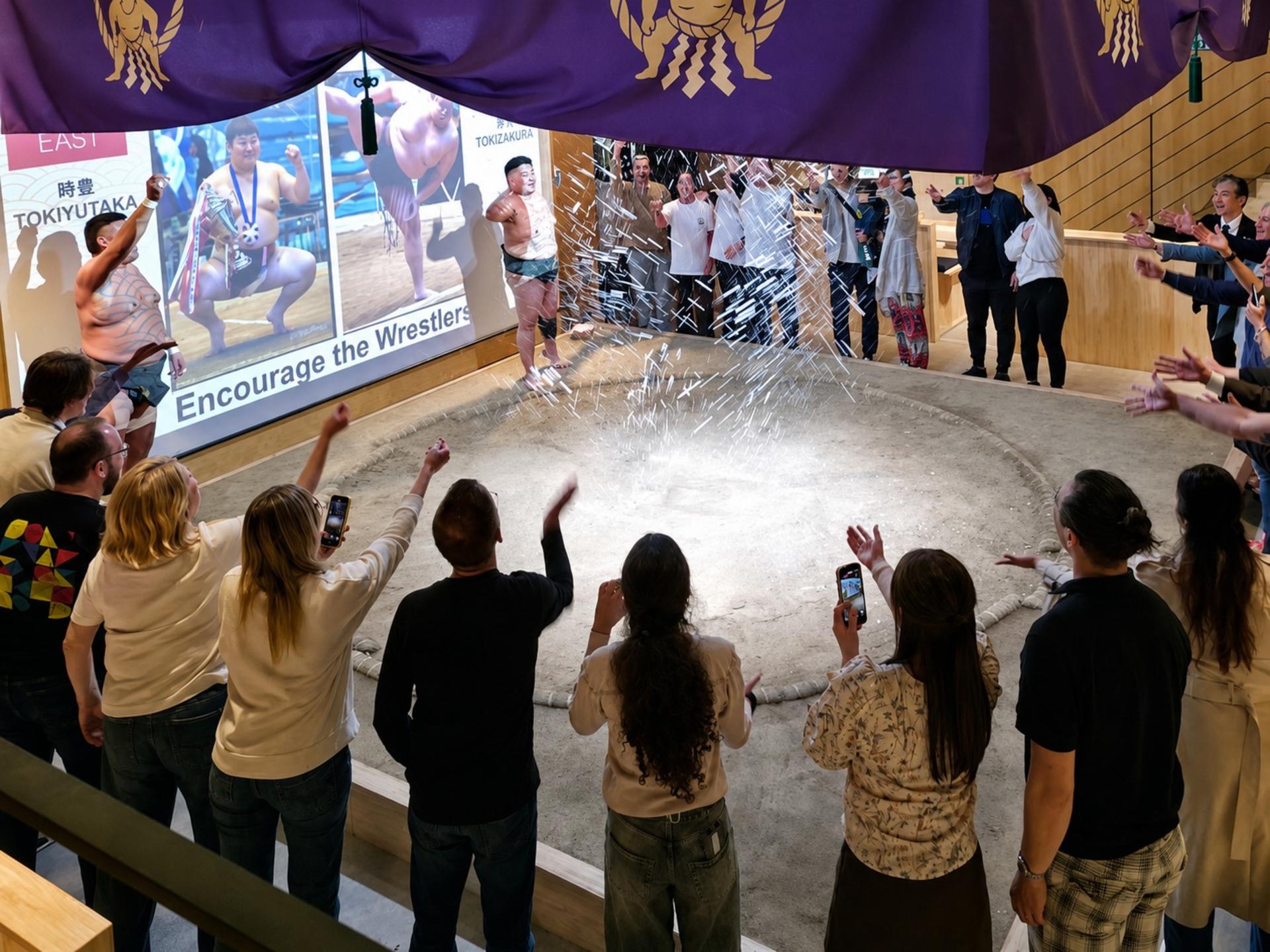 Sumo Show & Experience in Kyoto with Wagyu or Tuna Dinner - Thumbnail 4