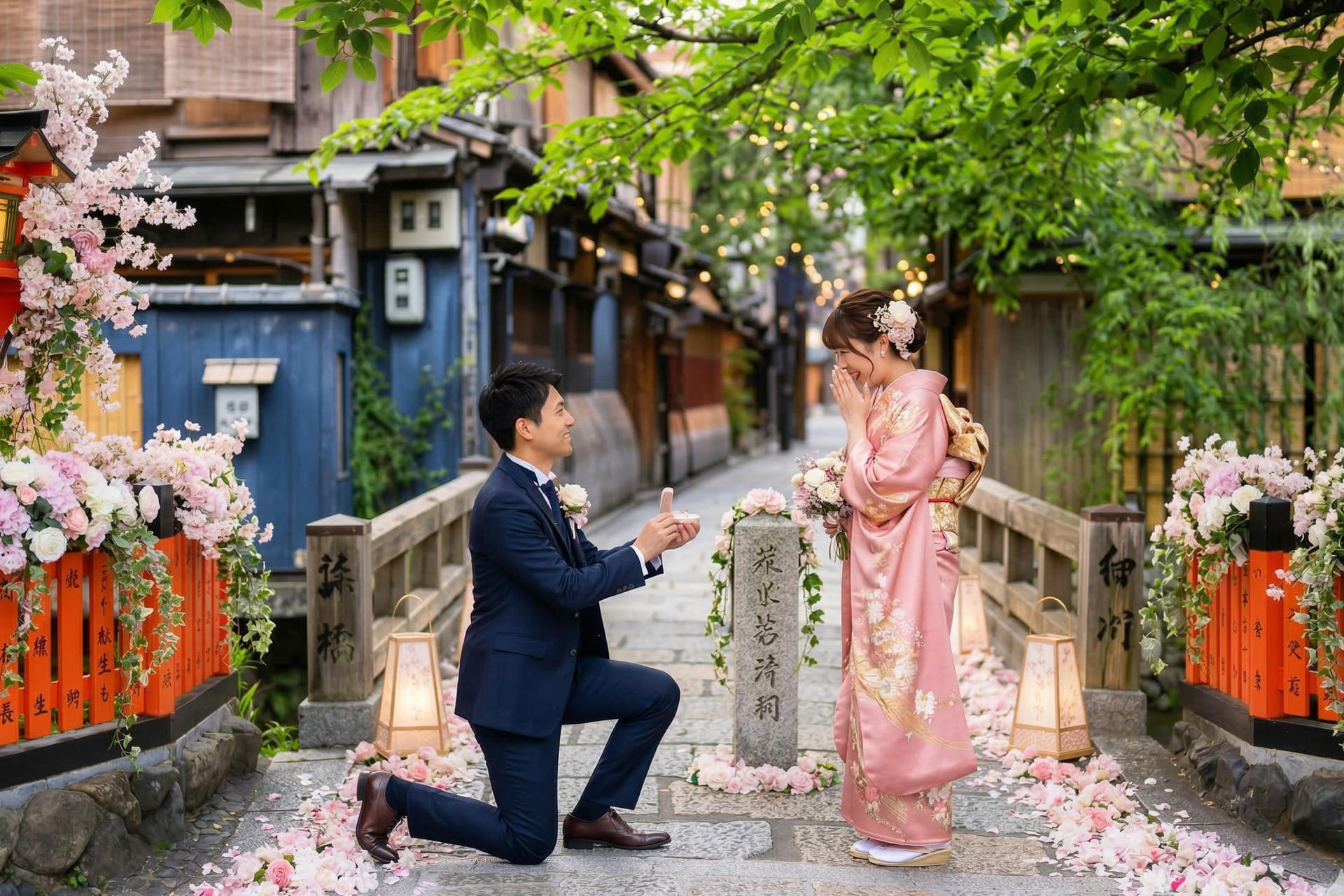 Kyoto Surprise Proposal Photo Shoot by a Professional Photographer - Image 1