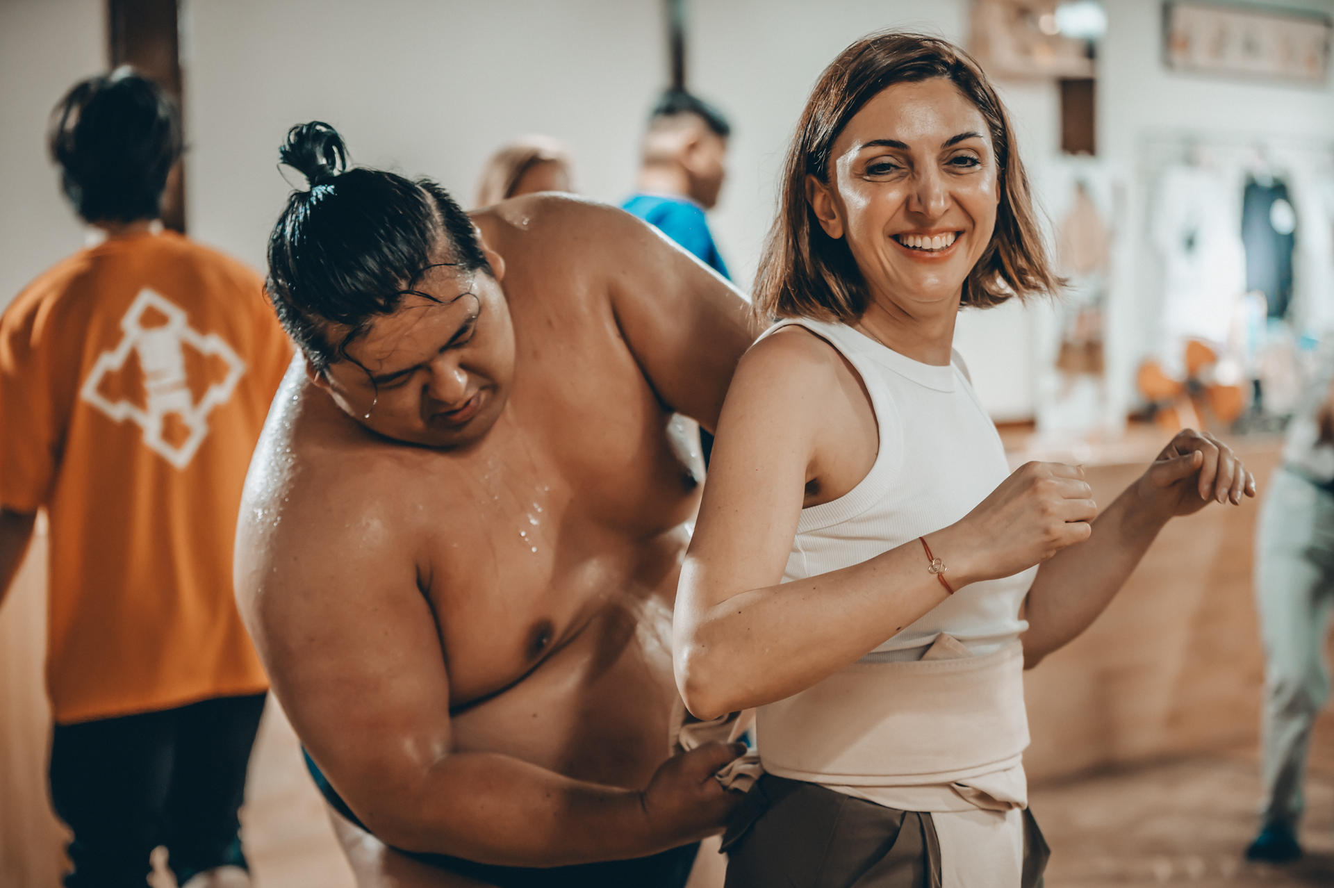 Osaka: Sumo Show & Challenge + Sumo-styled Breakfast 8:30AM- - Thumbnail 4