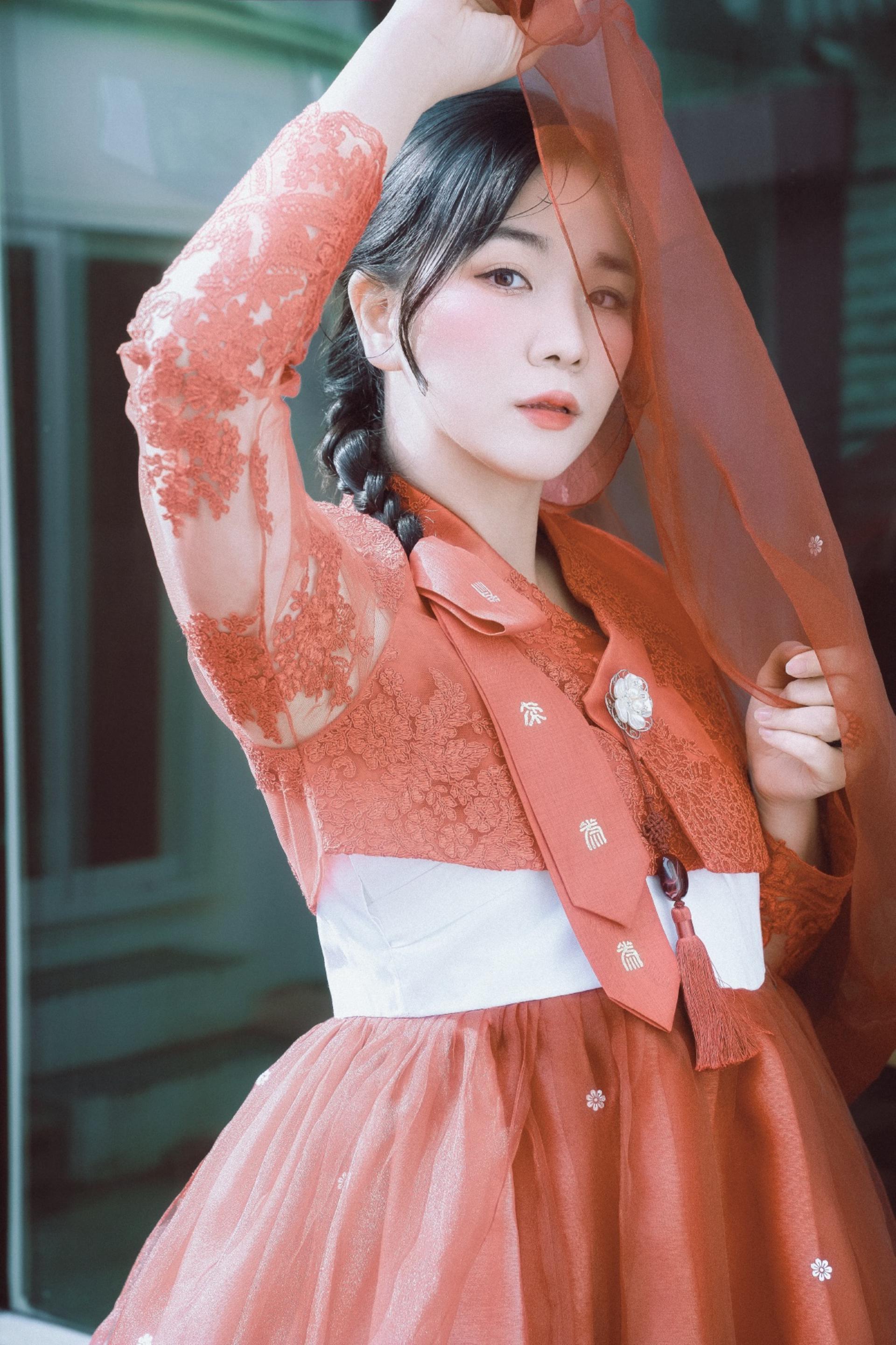 Hanbok Rental with Hairstyling & Accessories at Hanbokgirls - Thumbnail 130