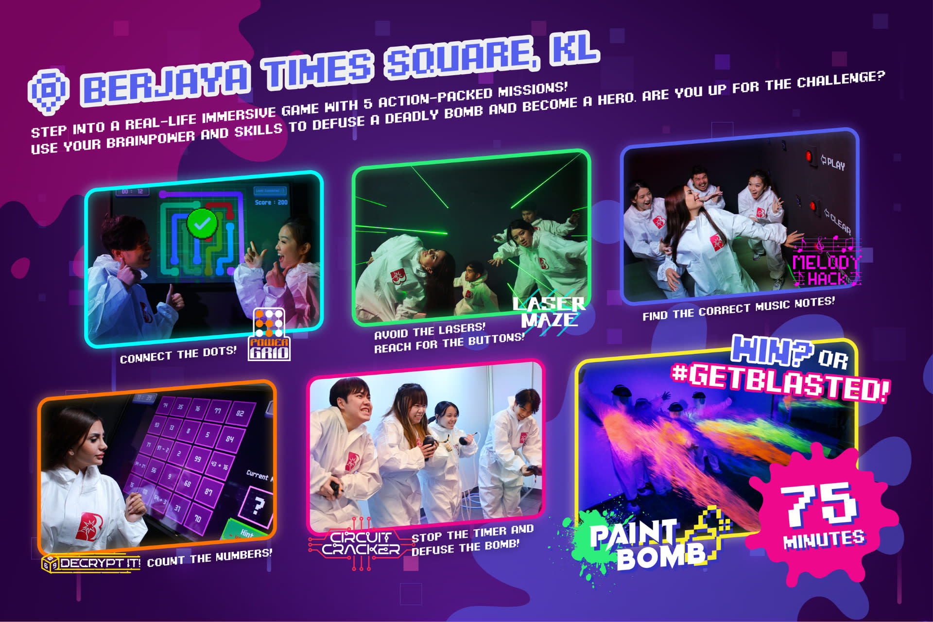 Escape Rooms, Gel Blaster & Axe Throwing (Multi-attraction Park) - Thumbnail 2