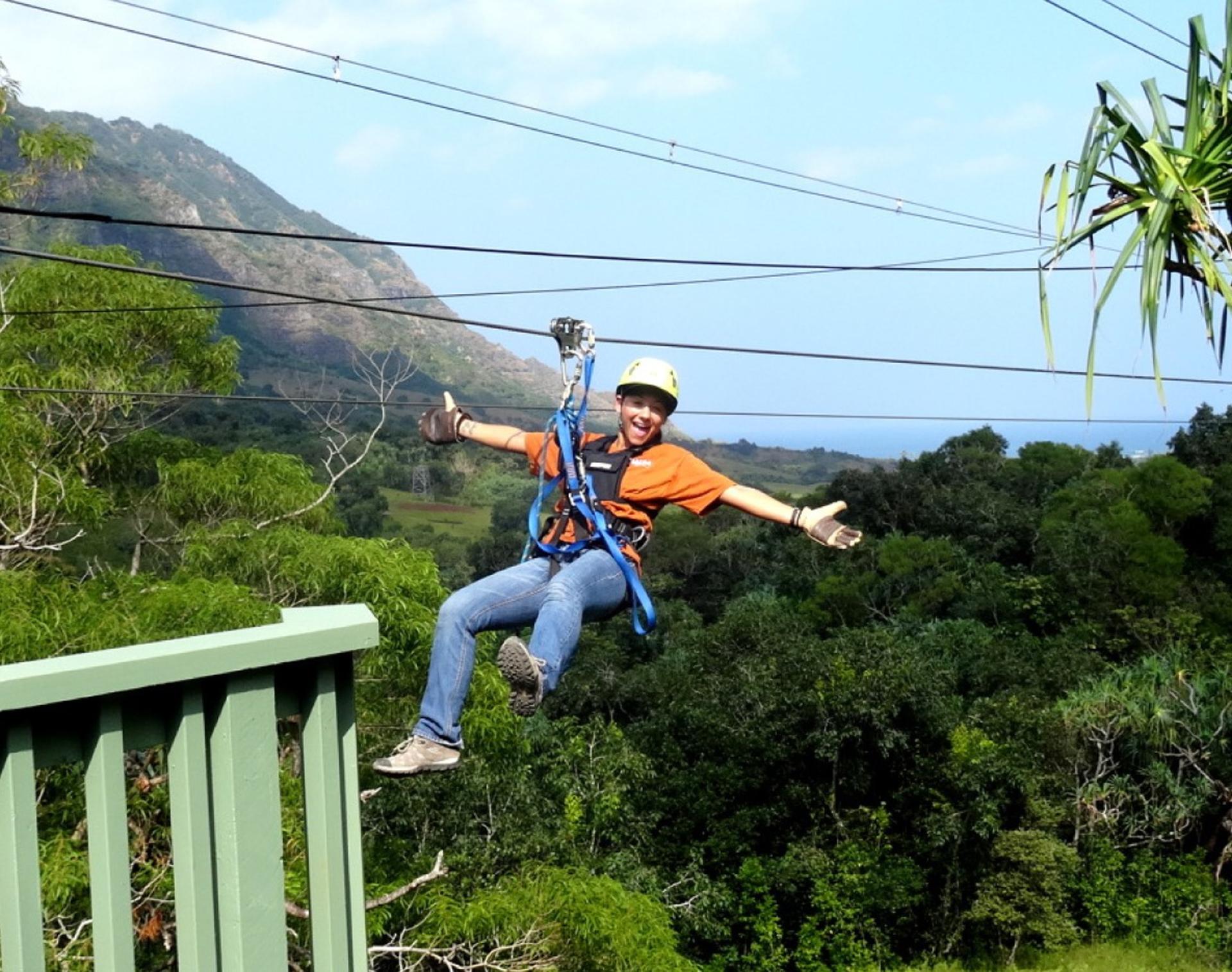 Kualoa Ranch Jurassic Valley Zipline Experience Tour - Thumbnail 6