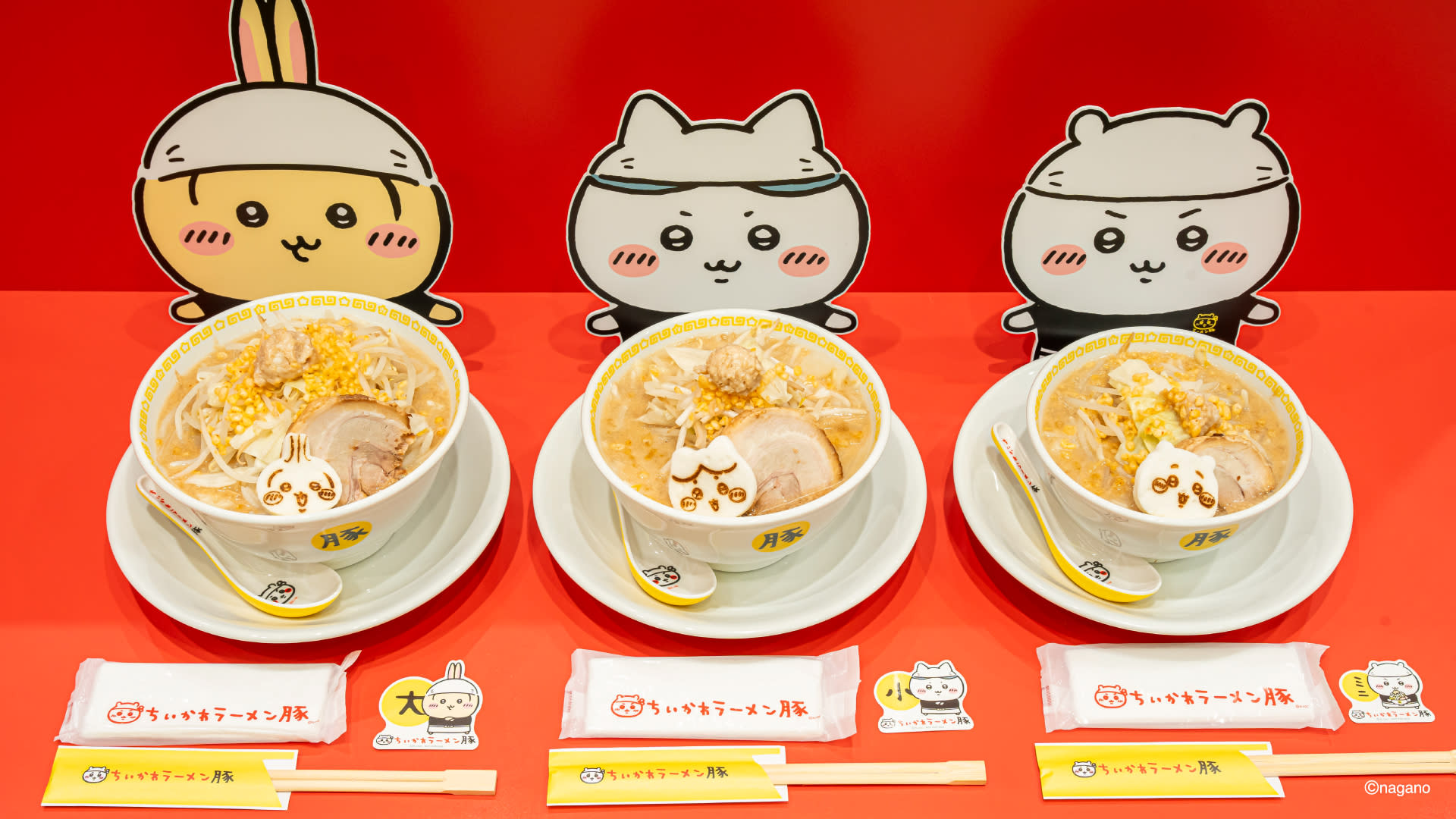 Chiikawa Ramen Buta Shinsaibashi PARCO Ticket(with Black Oolong tea) - Thumbnail 12
