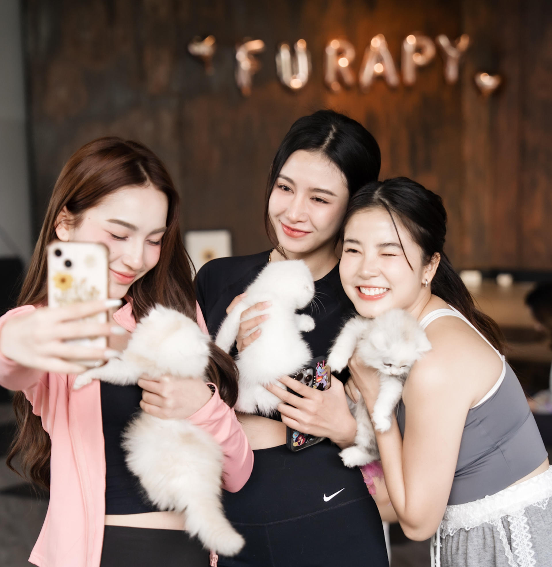 Puppy & Kitten Yoga Therapy with Photo Experience in Bangkok - Thumbnail 25