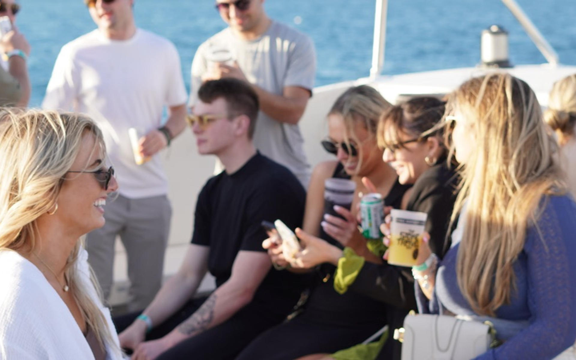 Barcelona Boat Party Experience with Swim Stops and Drinks - Thumbnail 9