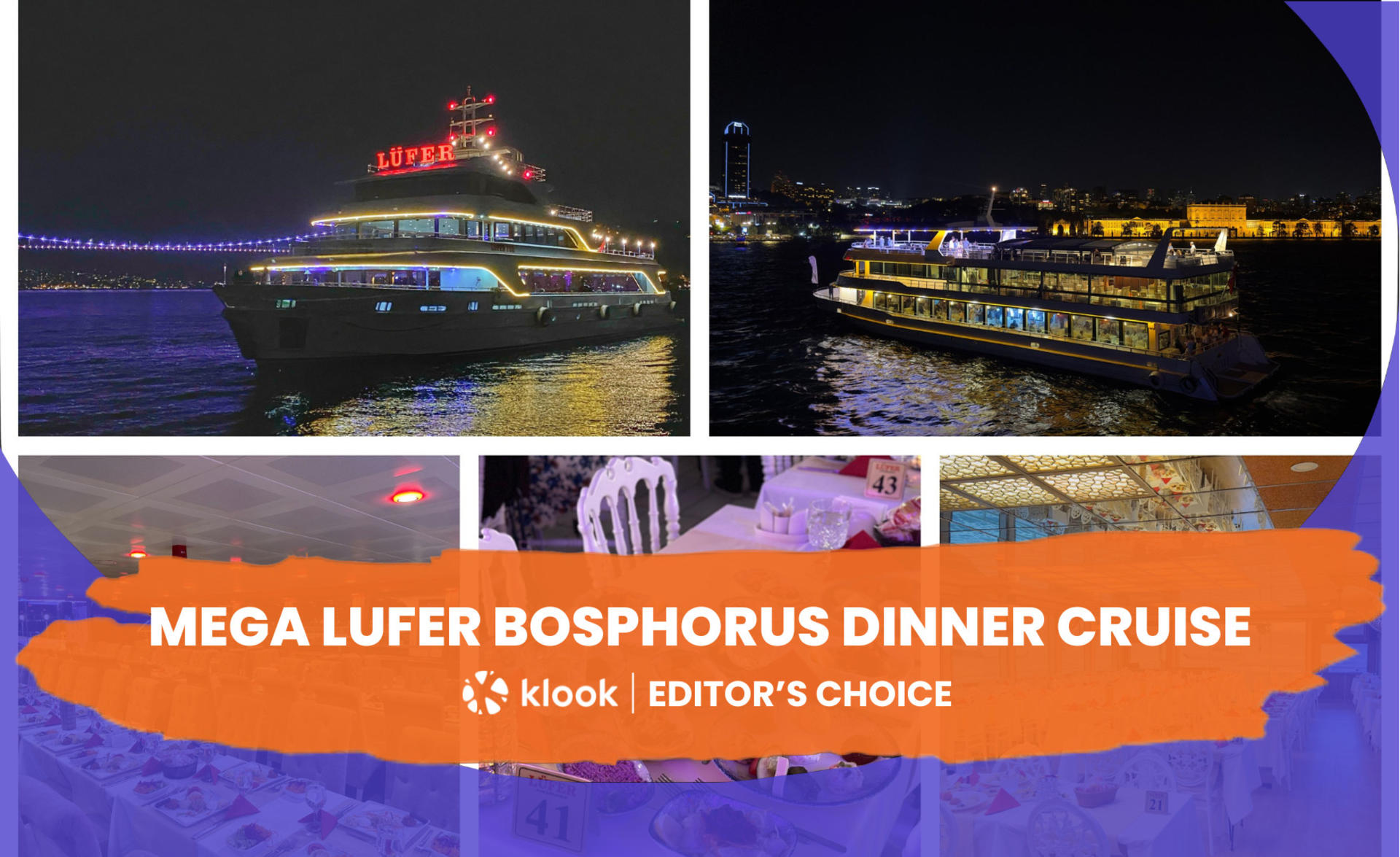 Mega Lufer Bosphorus Dinner Cruise and Show with Private Table - Image 1