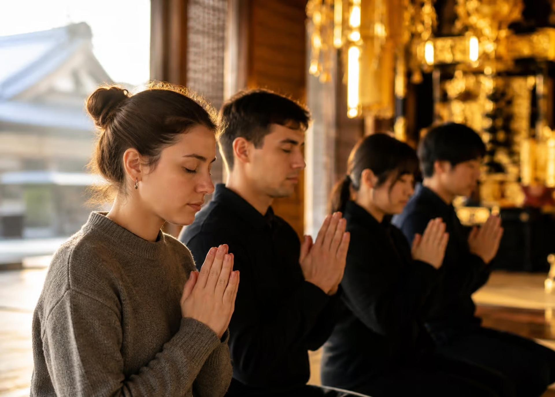 Kyoto Early Morning Temple Prayer Meditation Experience - Image 1