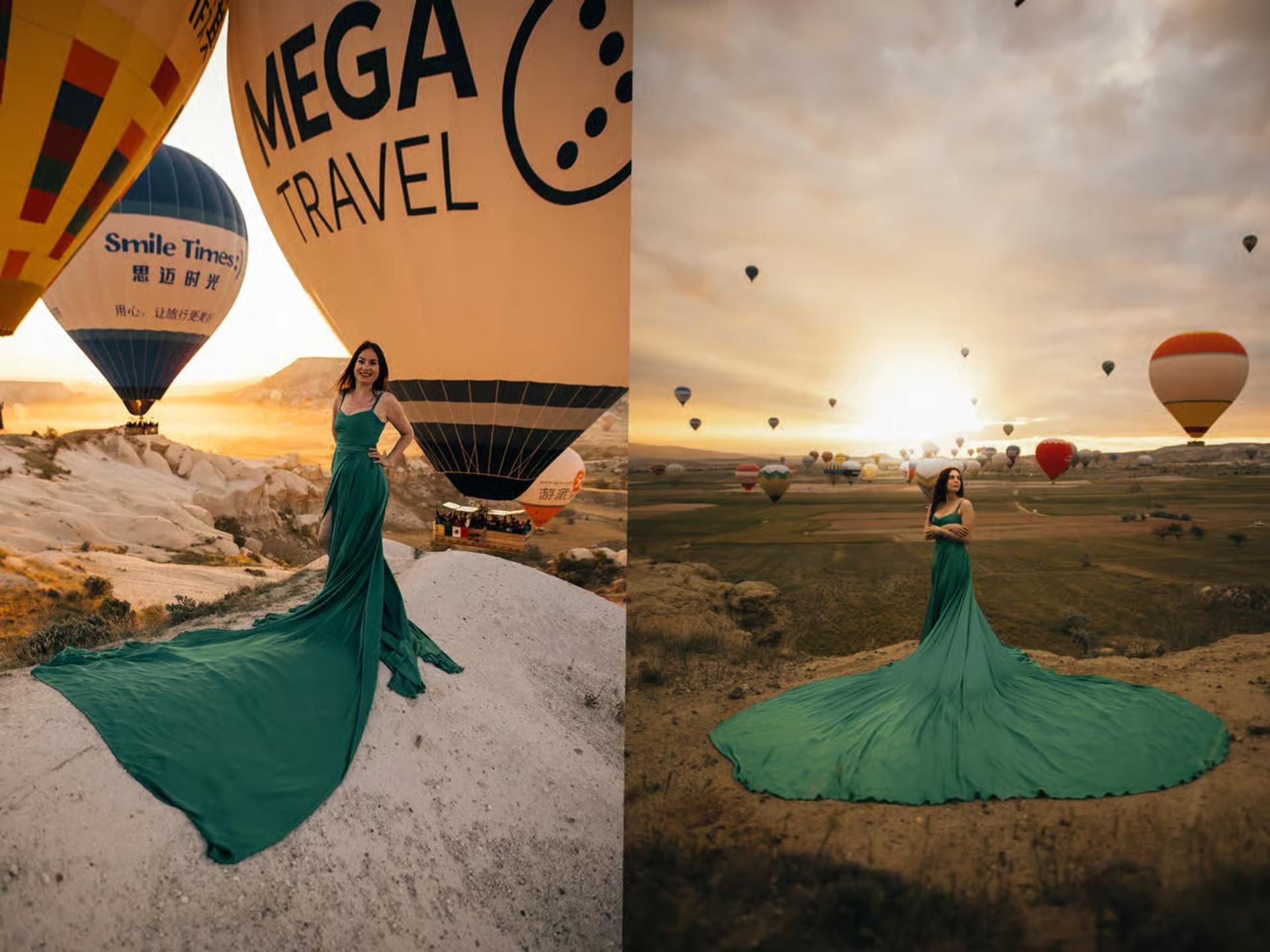 Flying Dress Photo Shoot at Carpet House in Cappadocia - Thumbnail 9