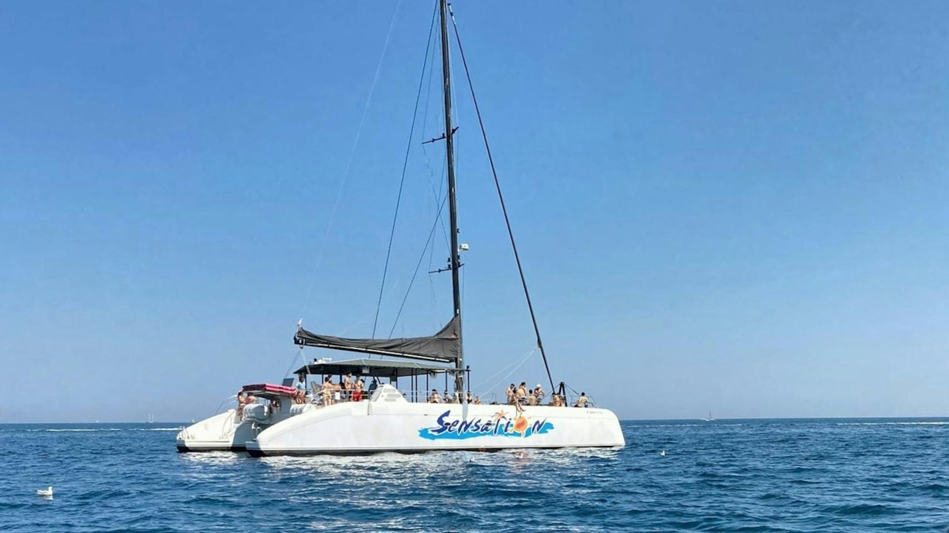 Catamaran Cruise Sailing with BBQ from Barcelona - Image 1