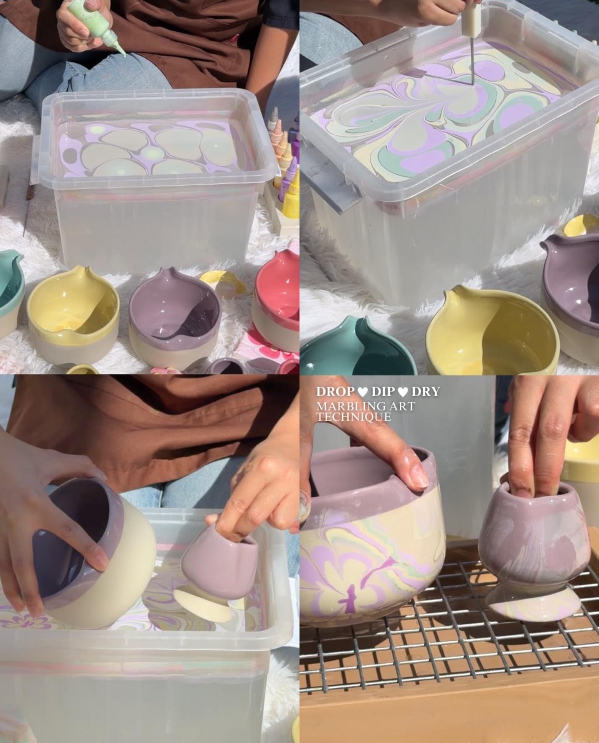 Marbling Art Workshop in Bangkok - Thumbnail 5