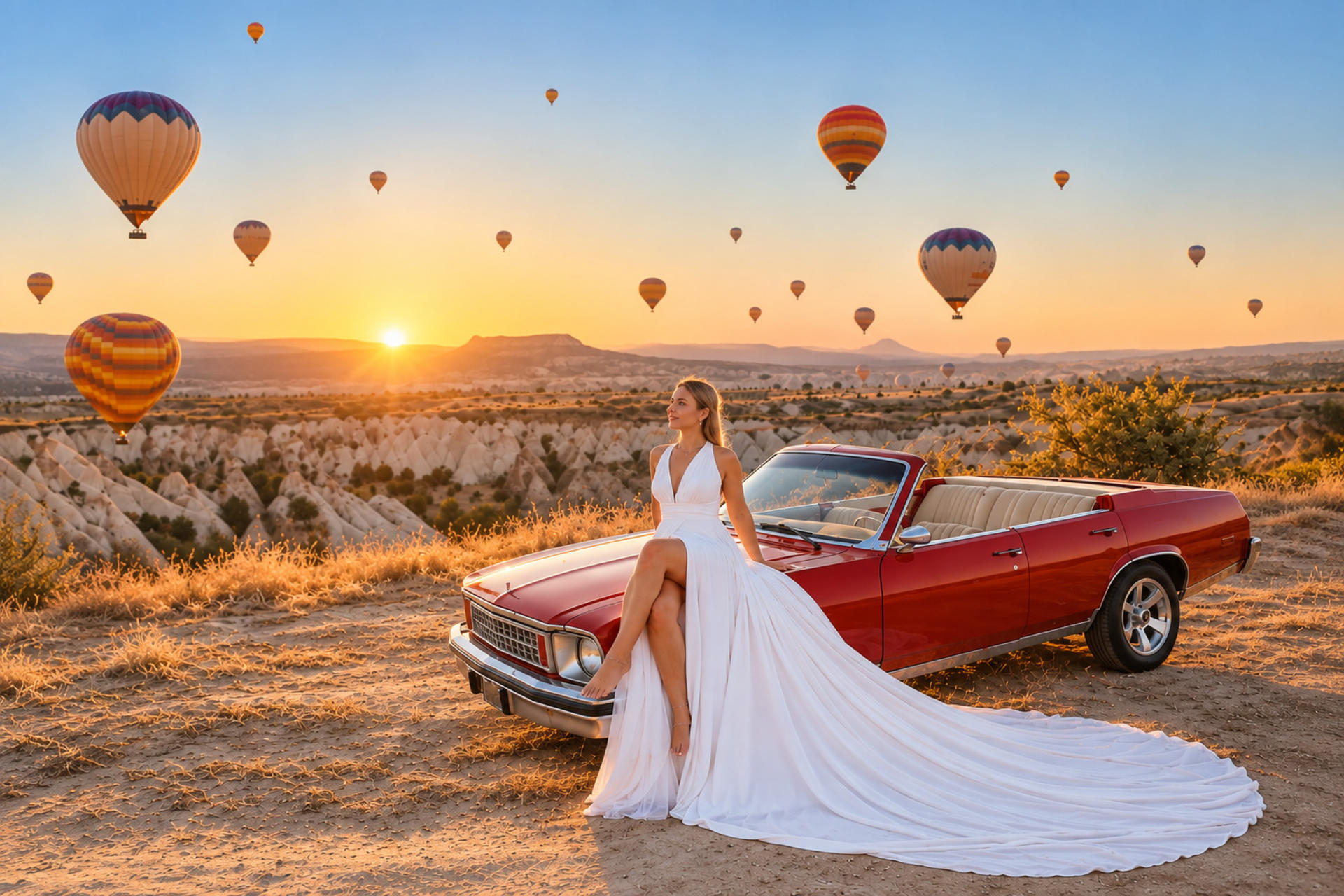 Classic Car Tour in Cappadocia with Photoshooting Options - Image 1
