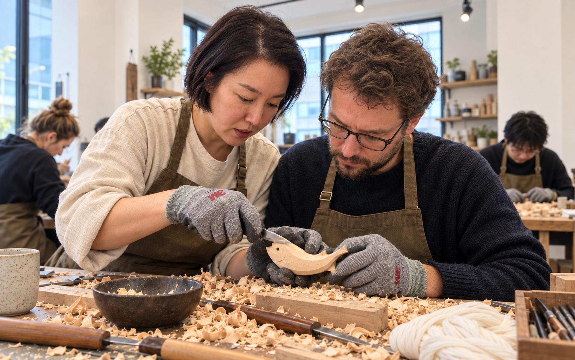 Korean Good Luck Fish Woodcarving Workshop in Seoul - Thumbnail 3