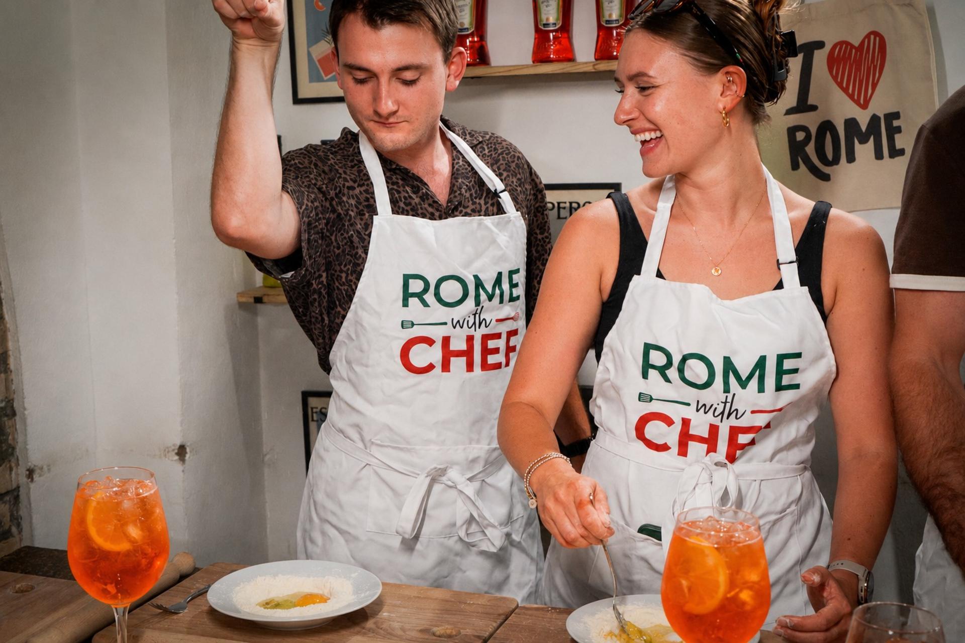 Rome Tipsy Cooking Class: Make Pasta & Mix 3 Spritz Cocktails - Thumbnail 2