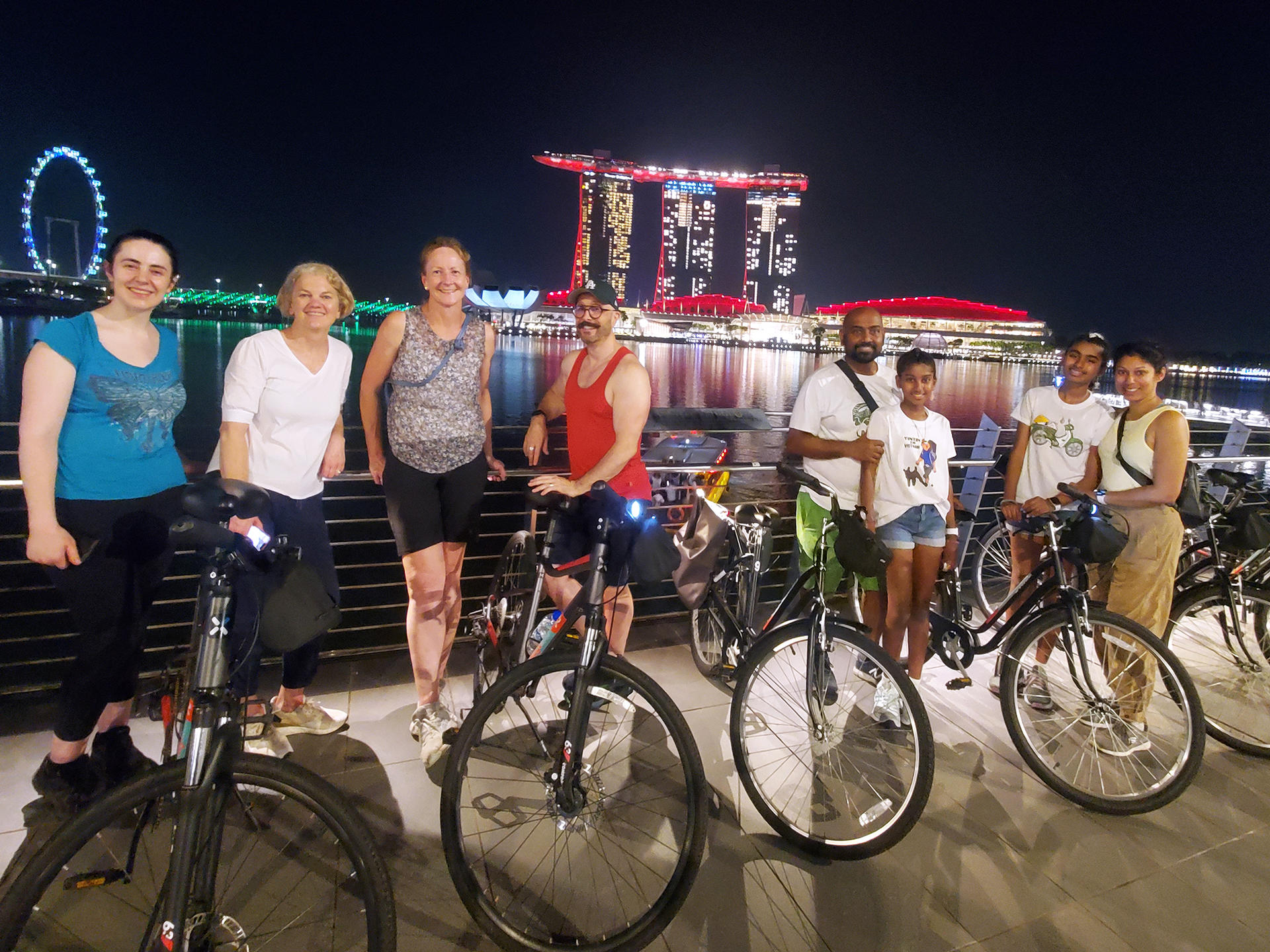 Singapore Marina Bay Night Guided Bike Tour - Image 1