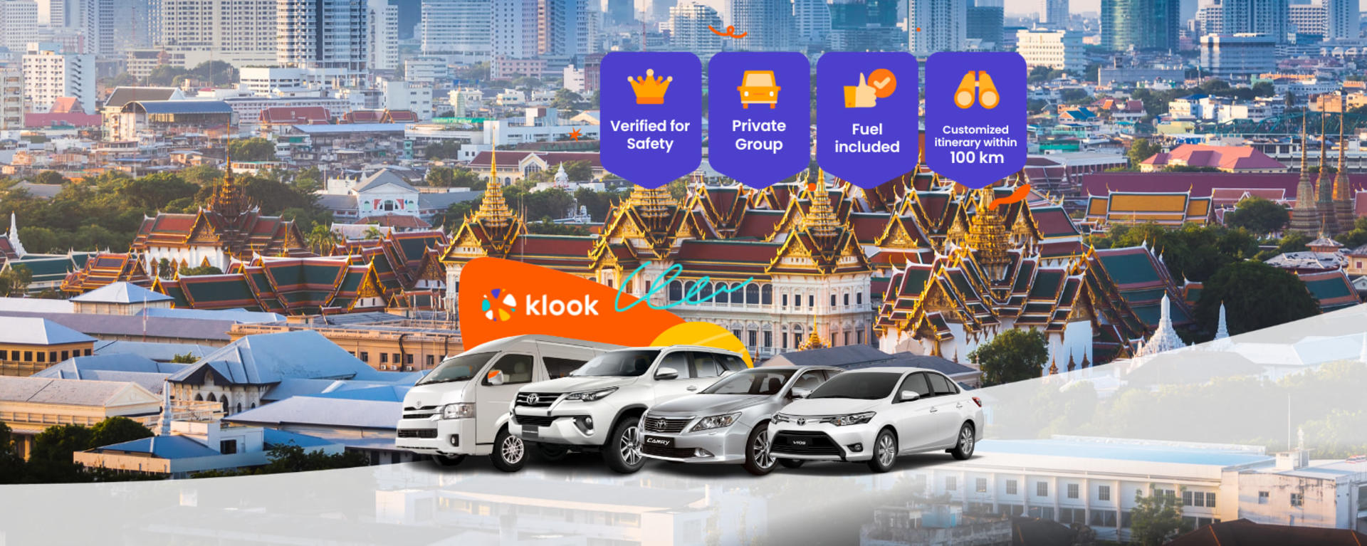 Bangkok Car Rental with Driver (100km distance limit) by TTD Global - Image 1