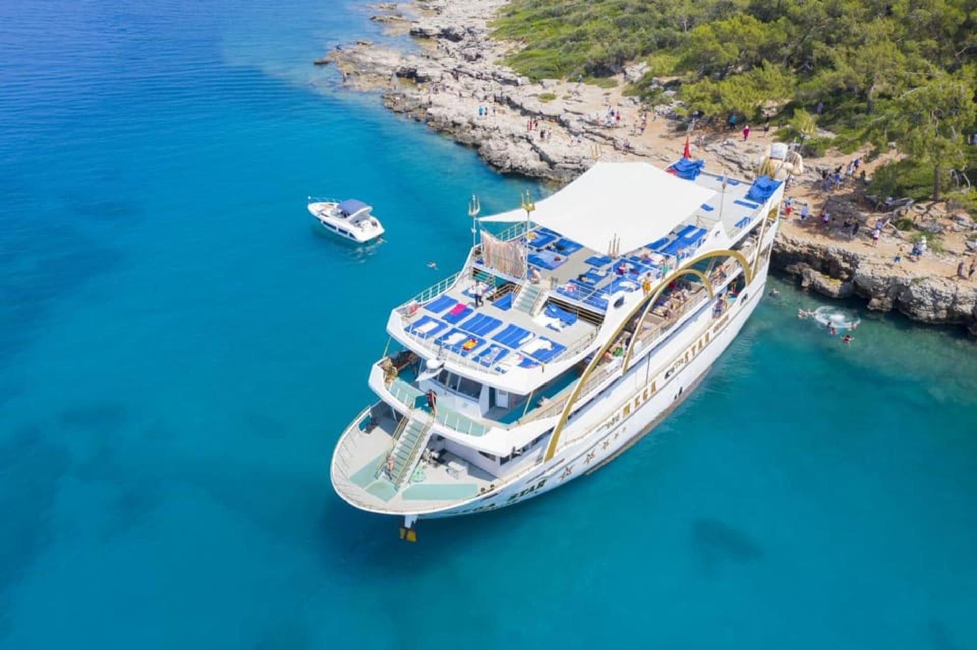 Antalya/Kemer Megastar Boat Tour w/Lunch & Hotel Pickup - Thumbnail 4