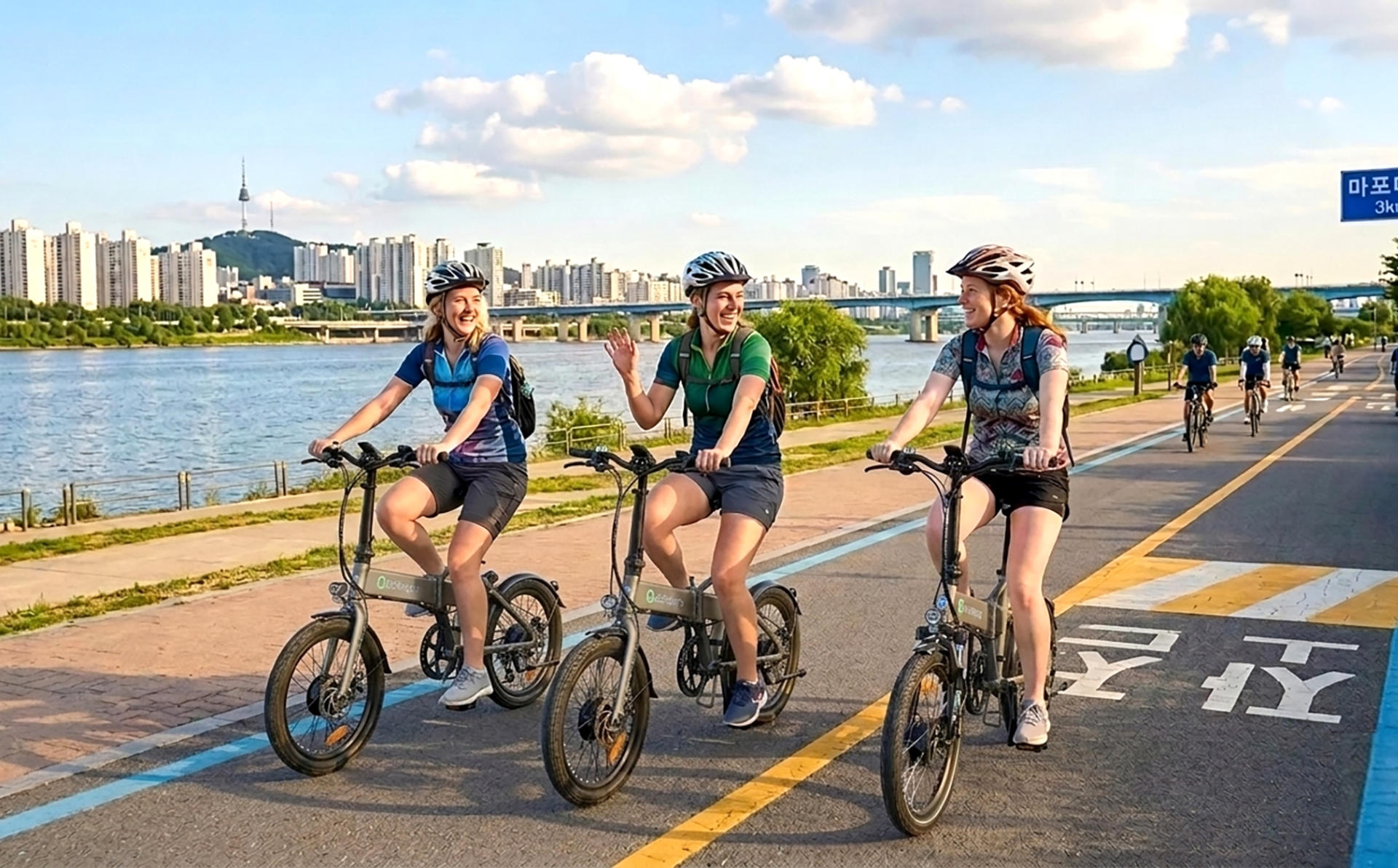 ENKO Electric Bike Ride on the Han River Bike Path in Seoul - Thumbnail 13