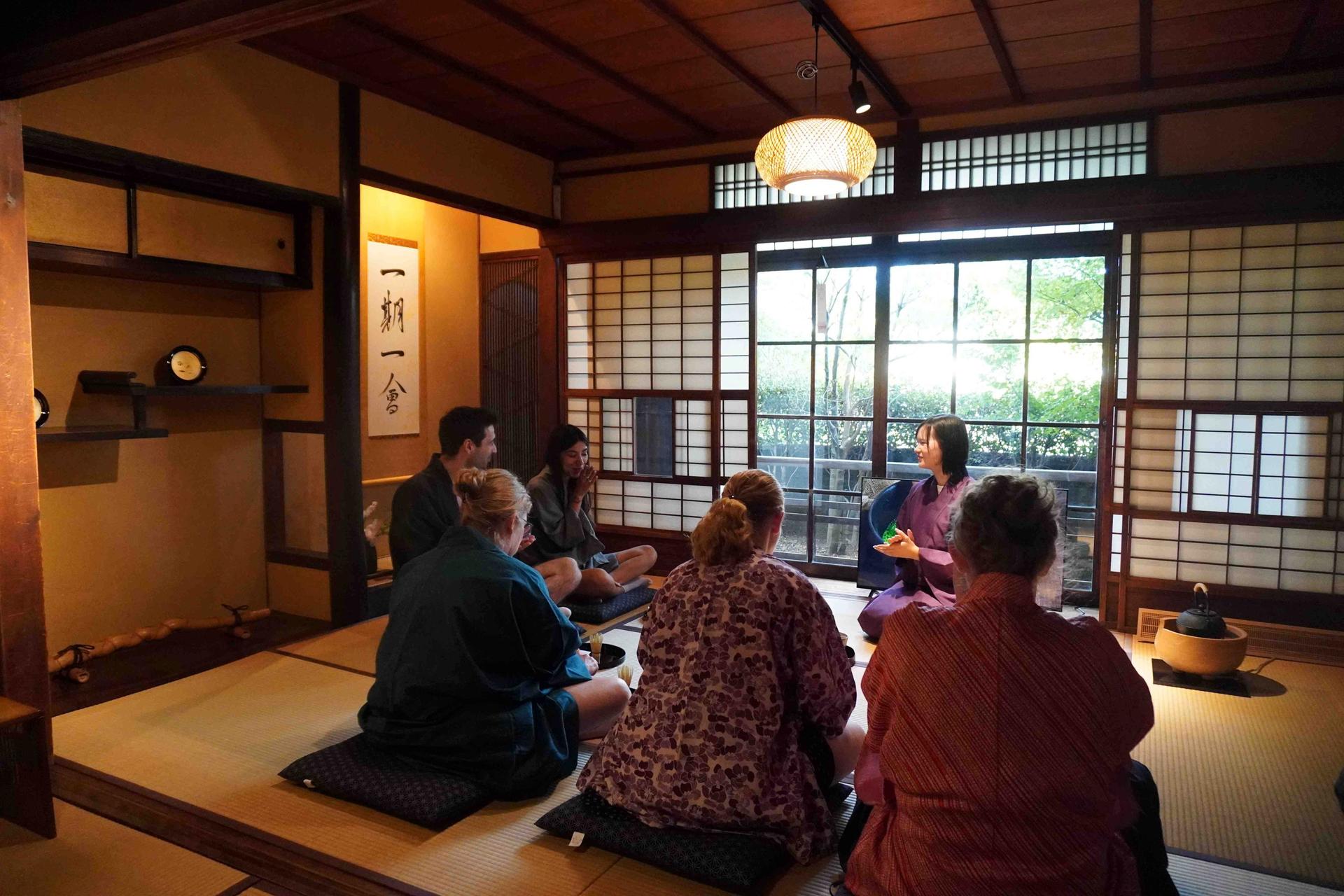 Authentic Tea Ceremony, Calligraphy in Kyoto with River View - Thumbnail 3