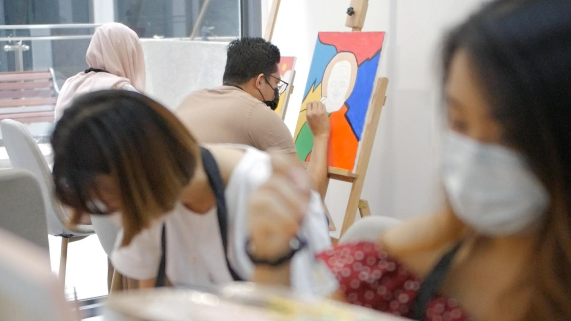 Glow in the Dark, Canvas or Tote Bag Art Jamming - Image 1