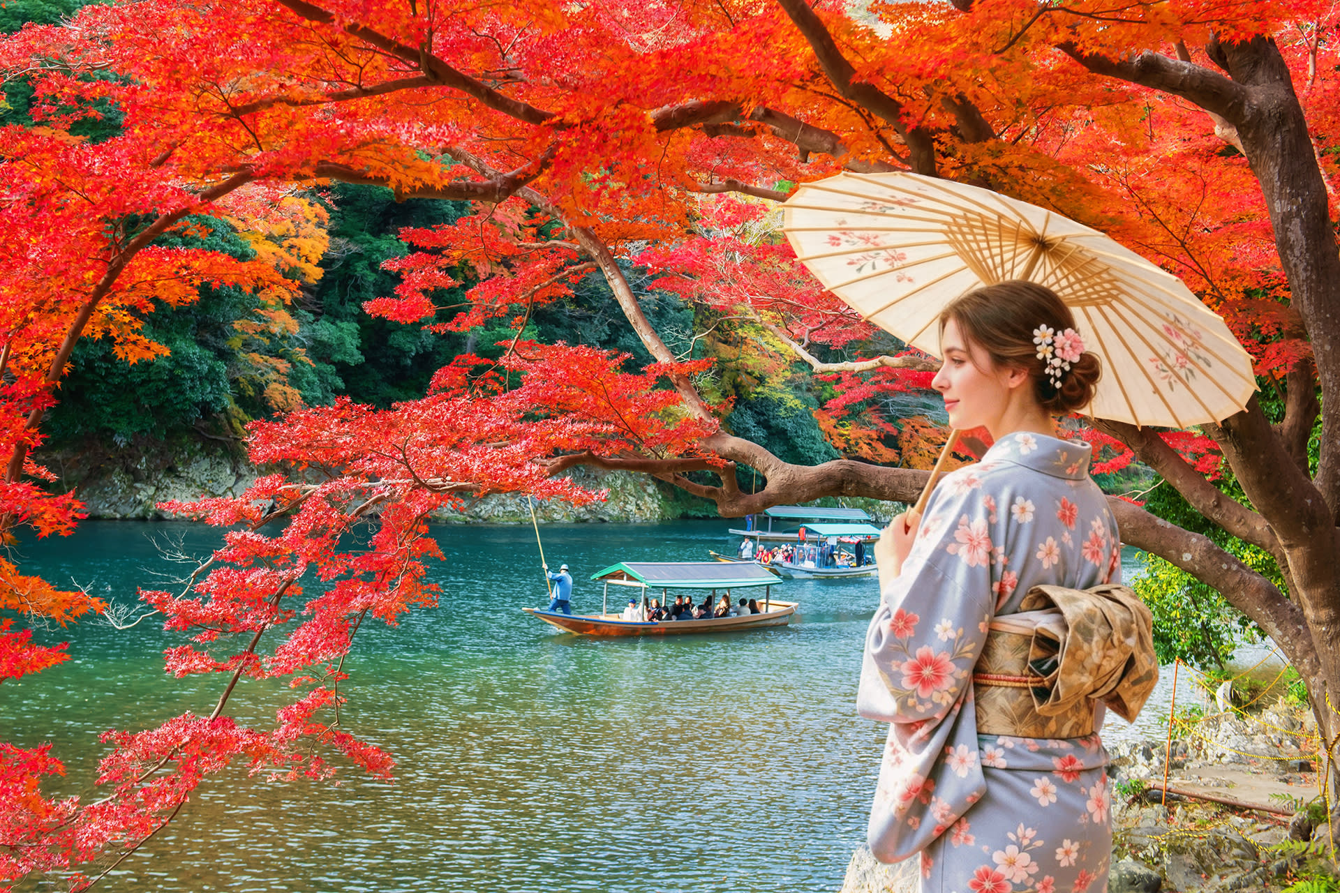 Kyoto Arashiyama Scenic Beauty and Cultural Exploration with Nara Cute Deer Fun Experience Day Tour - Image 1