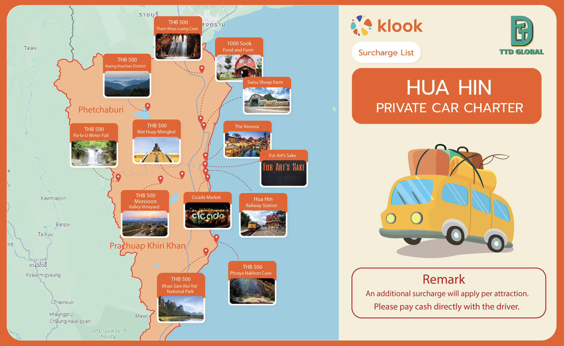 Hua Hin Private Car Charter Custom Tour from Bangkok - Thumbnail 5