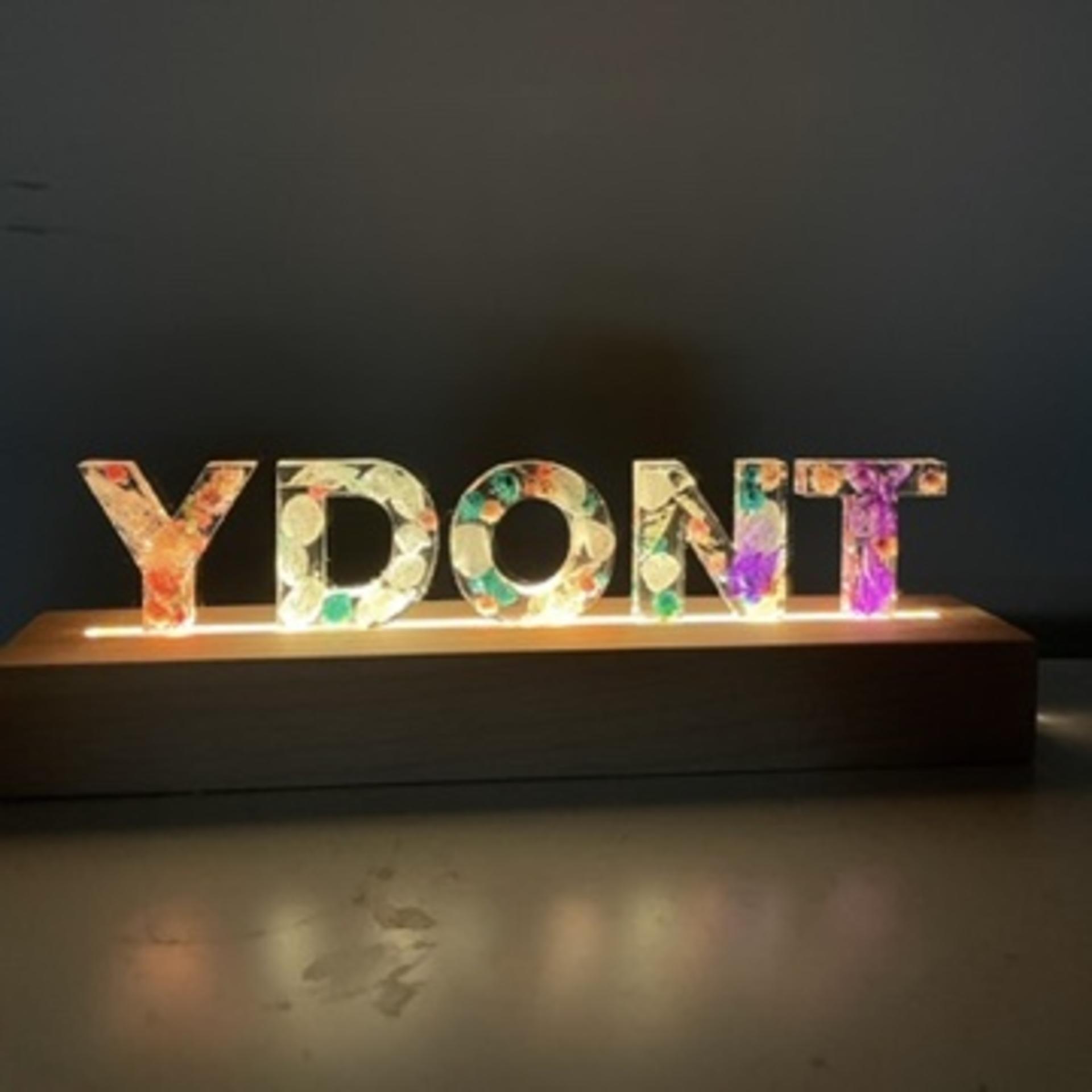 URBANPEACE - Preserved Flower Letter Light | Preserved Flower Letter Keychain | Kwun Tong - Image 1