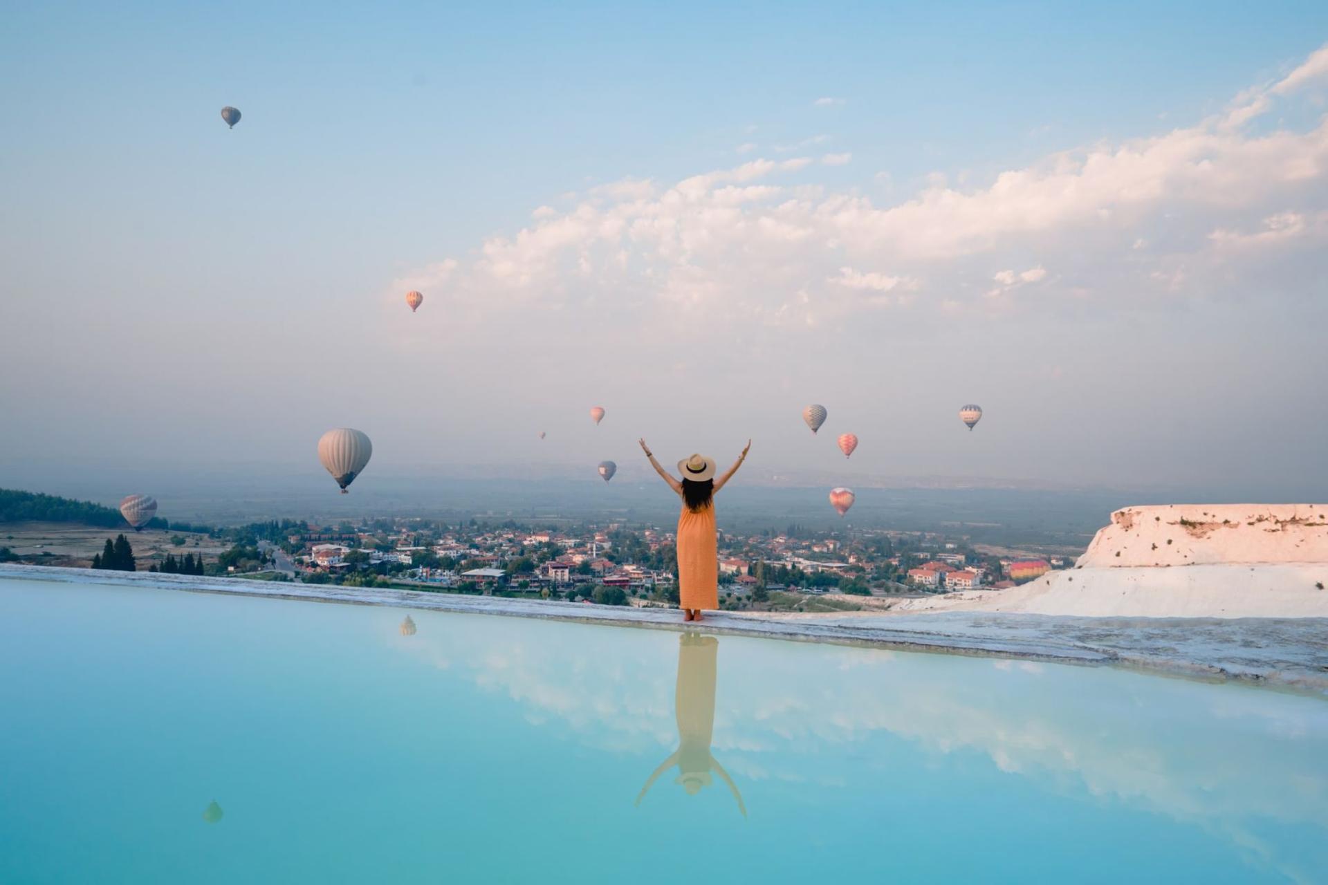 From Antalya: Pamukkale Hot Air Balloon Flight with Lunch - Thumbnail 3