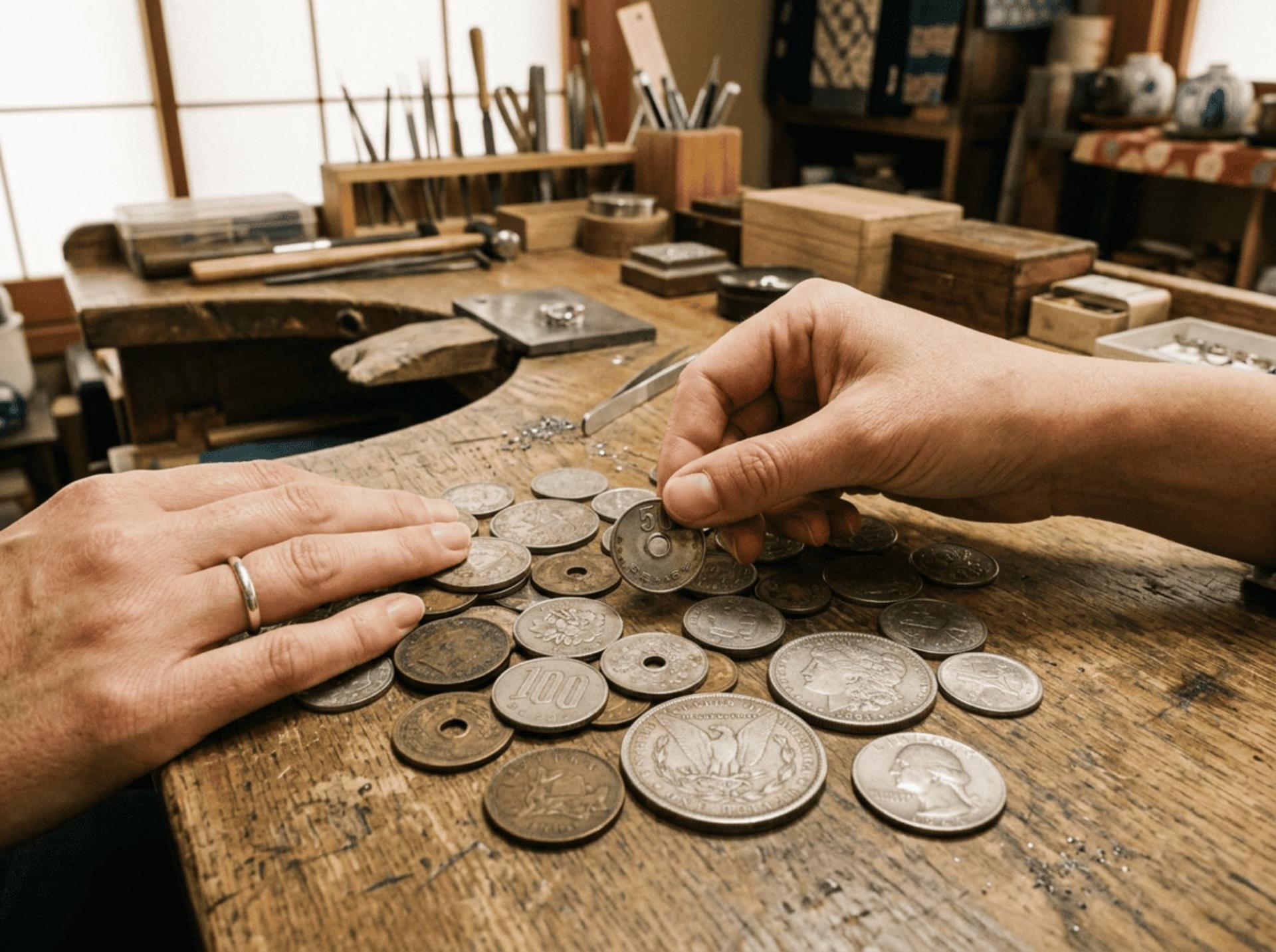 [Musubi Coin Ring]: Craft a Vintage Coin Ring in Kyoto - Thumbnail 2
