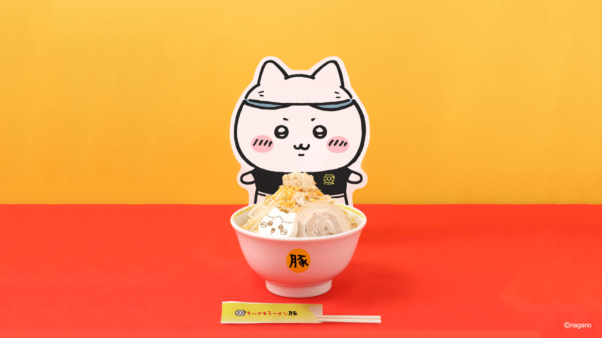 Chiikawa Ramen Buta Shinsaibashi PARCO Ticket(with Black Oolong tea) - Thumbnail 4