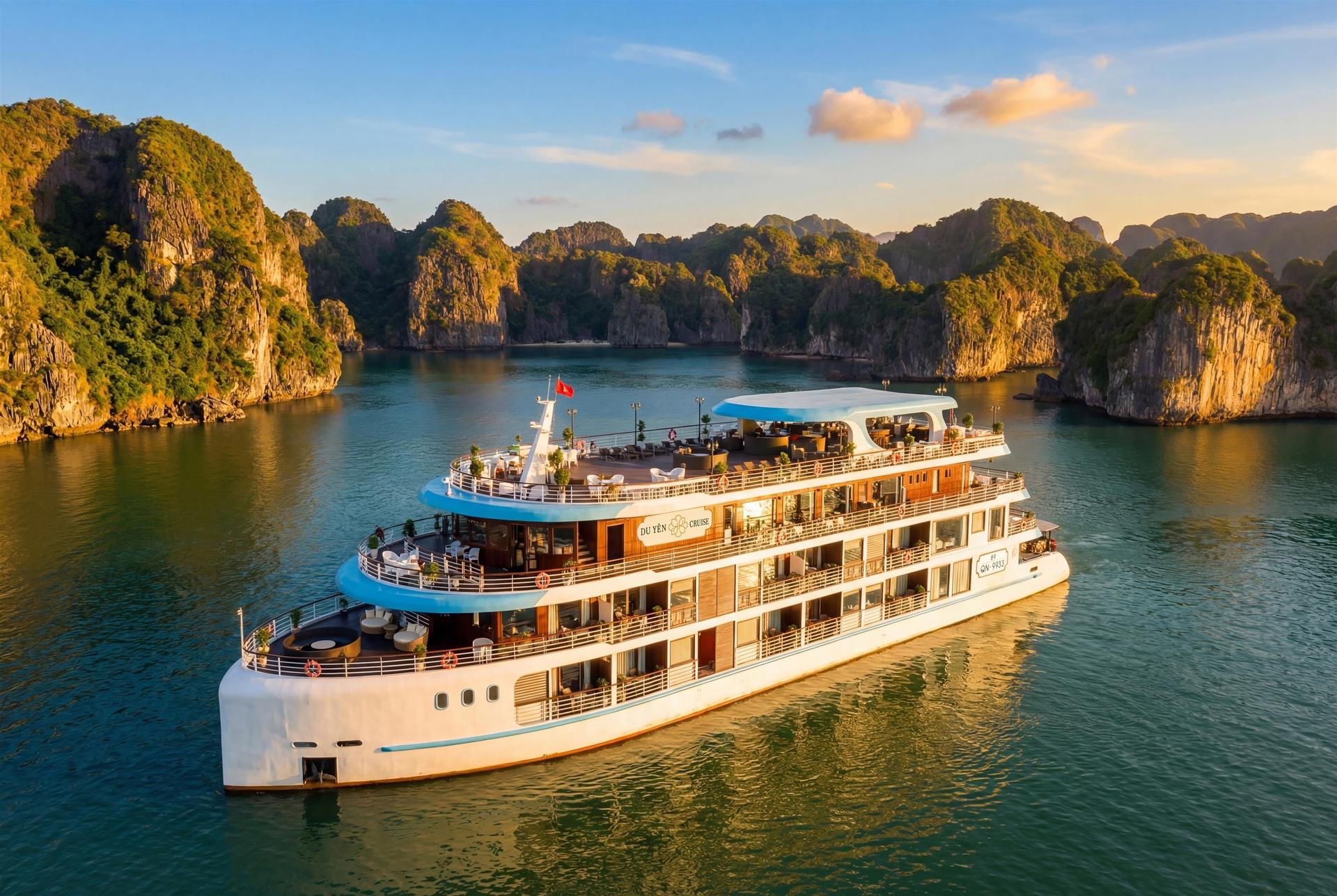 Du Yen 2D1N Luxury Cruise: Ha Long Bay with Sung Sot & Ti Top - Image 1