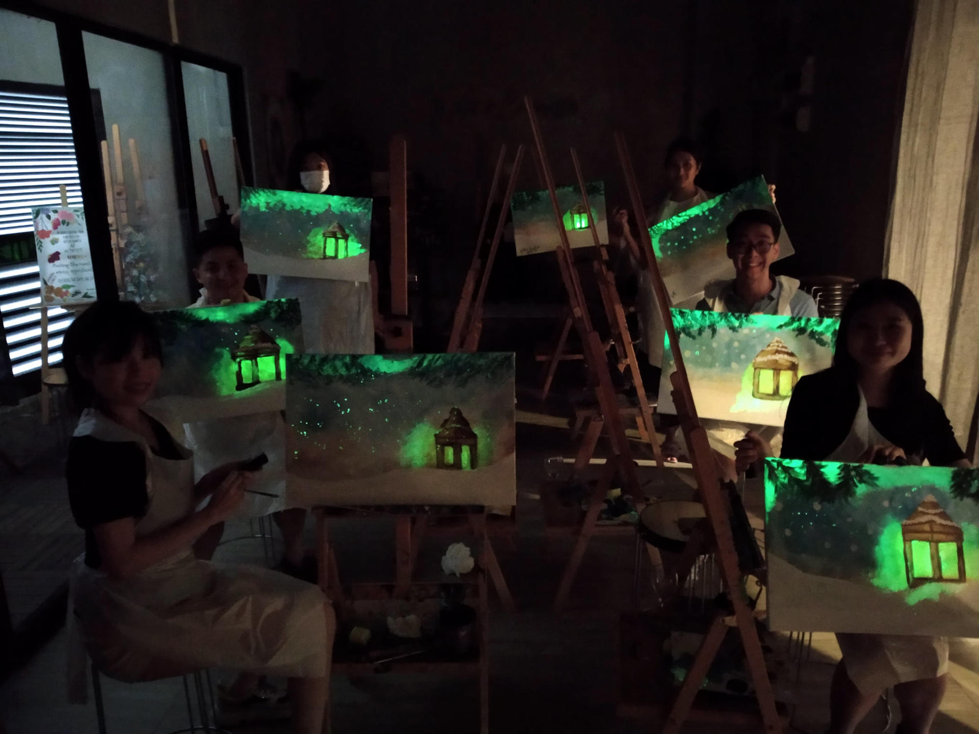 Glow in The Dark Sip & Paint Experience in Kuala Lumpur - Thumbnail 3