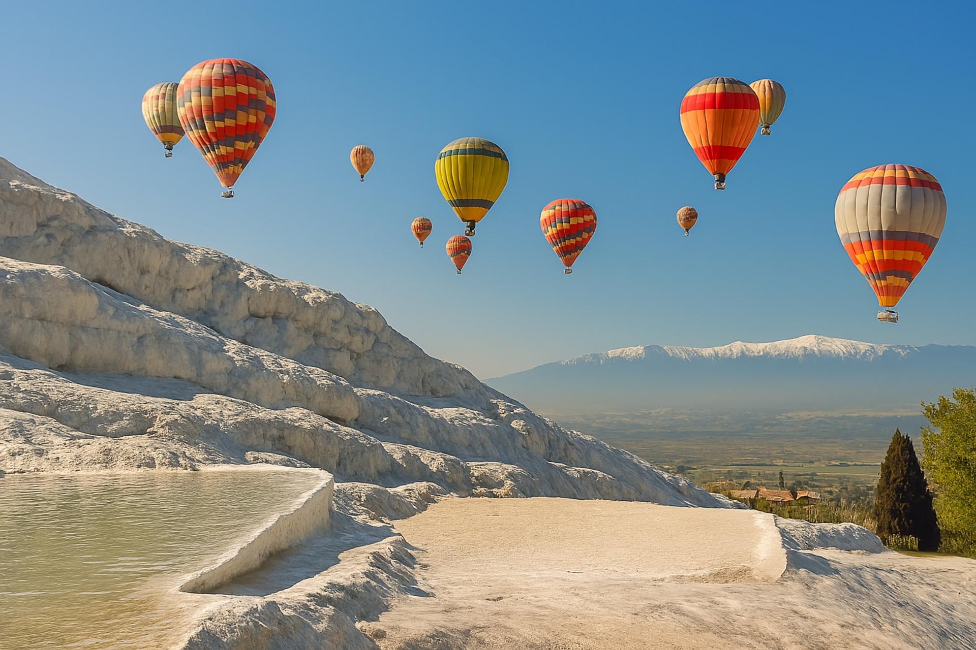 Hot Air Balloon Flight Over Pamukkale Travertines - Thumbnail 4
