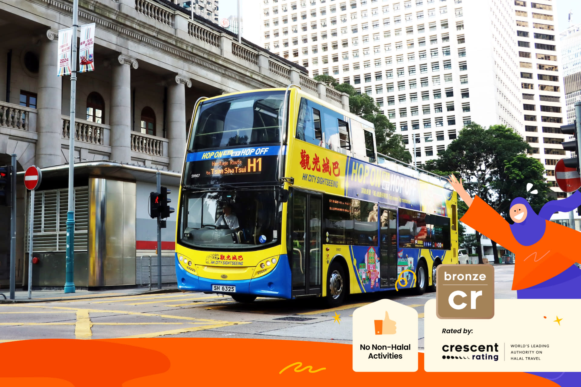 Citybus HK City Sightseeing Bus - Hop On Hop Off Open-top double-decker bus - Thumbnail 11