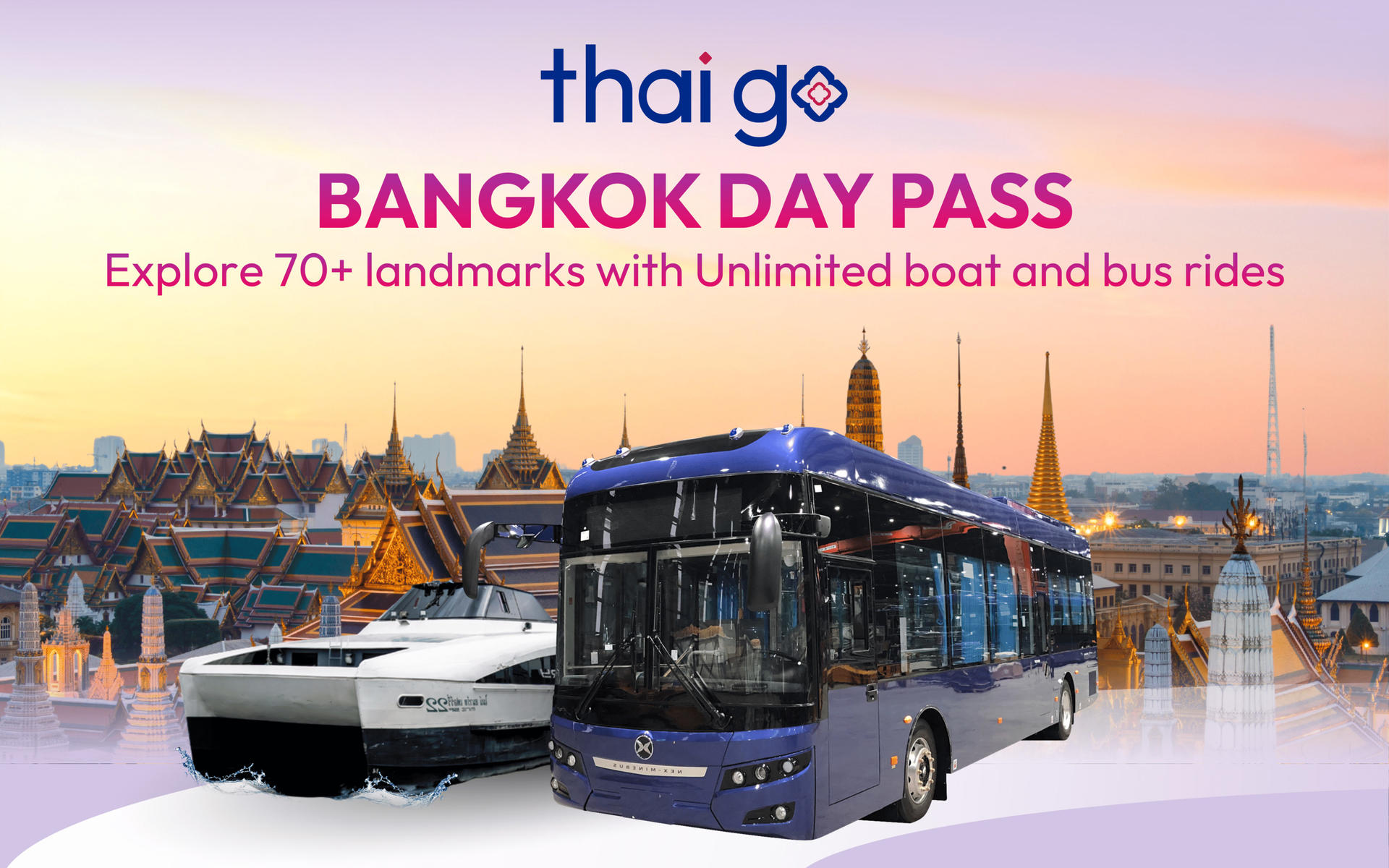 Bangkok Unlimited Chao Phraya River Boat & Bus Pass - Image 1