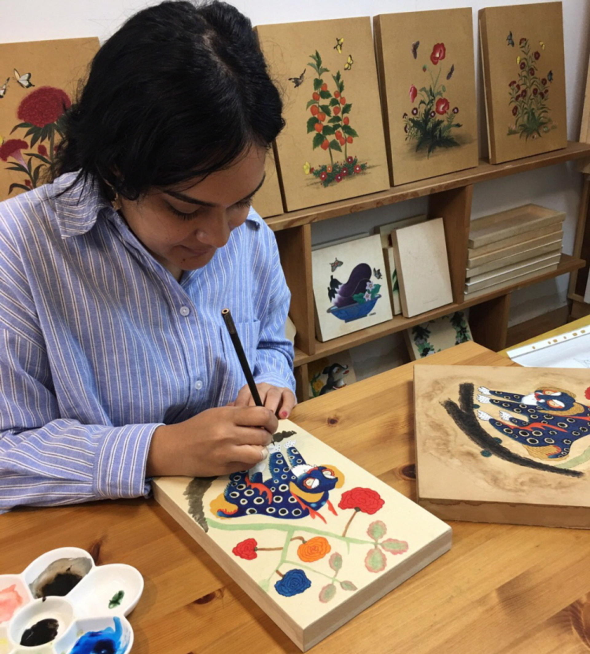 Seoul Traditional Korean Folk Painting with a story - Thumbnail 5