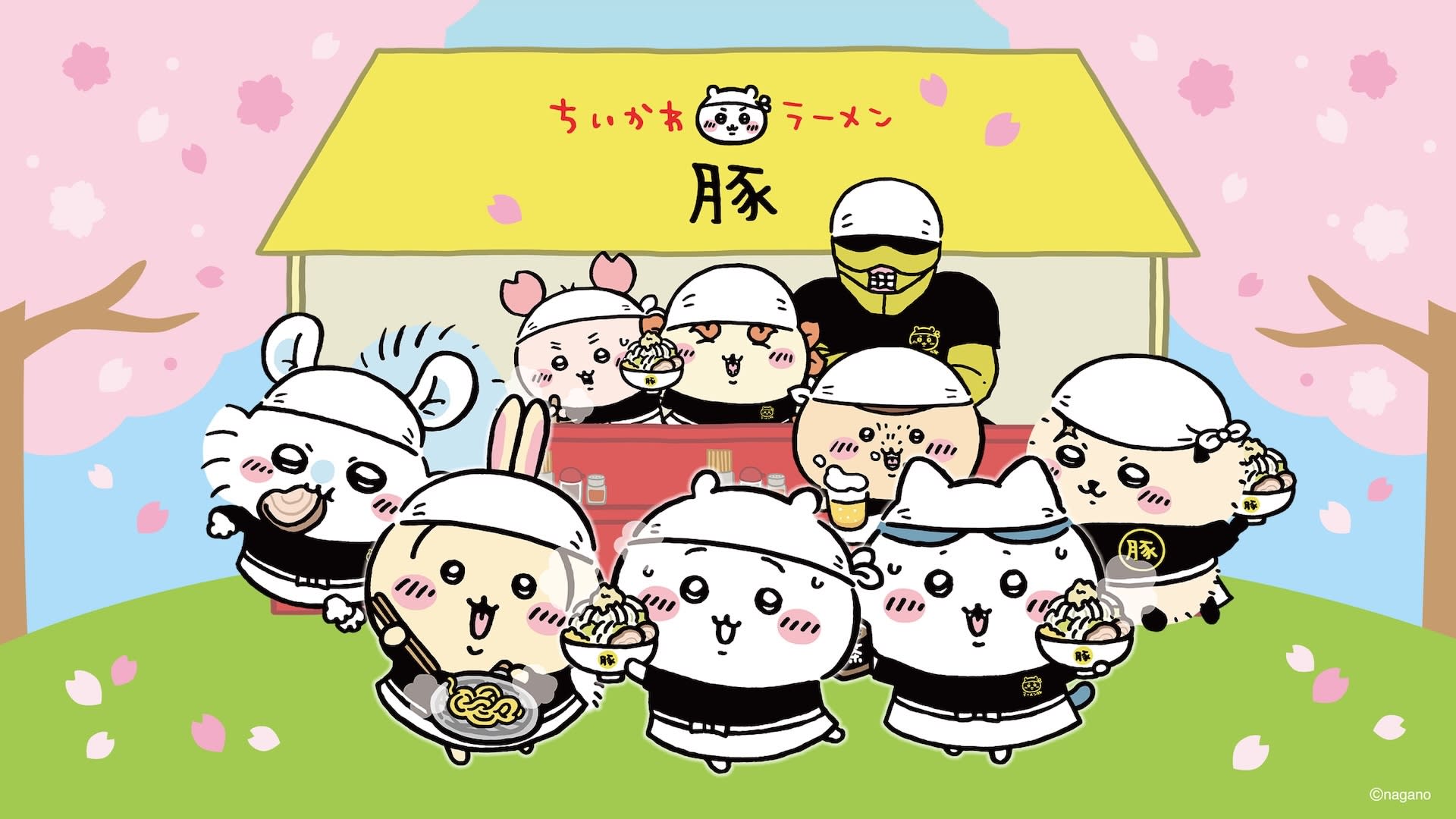 Chiikawa Ramen Buta Shinsaibashi PARCO Ticket(with Black Oolong tea) - Thumbnail 2
