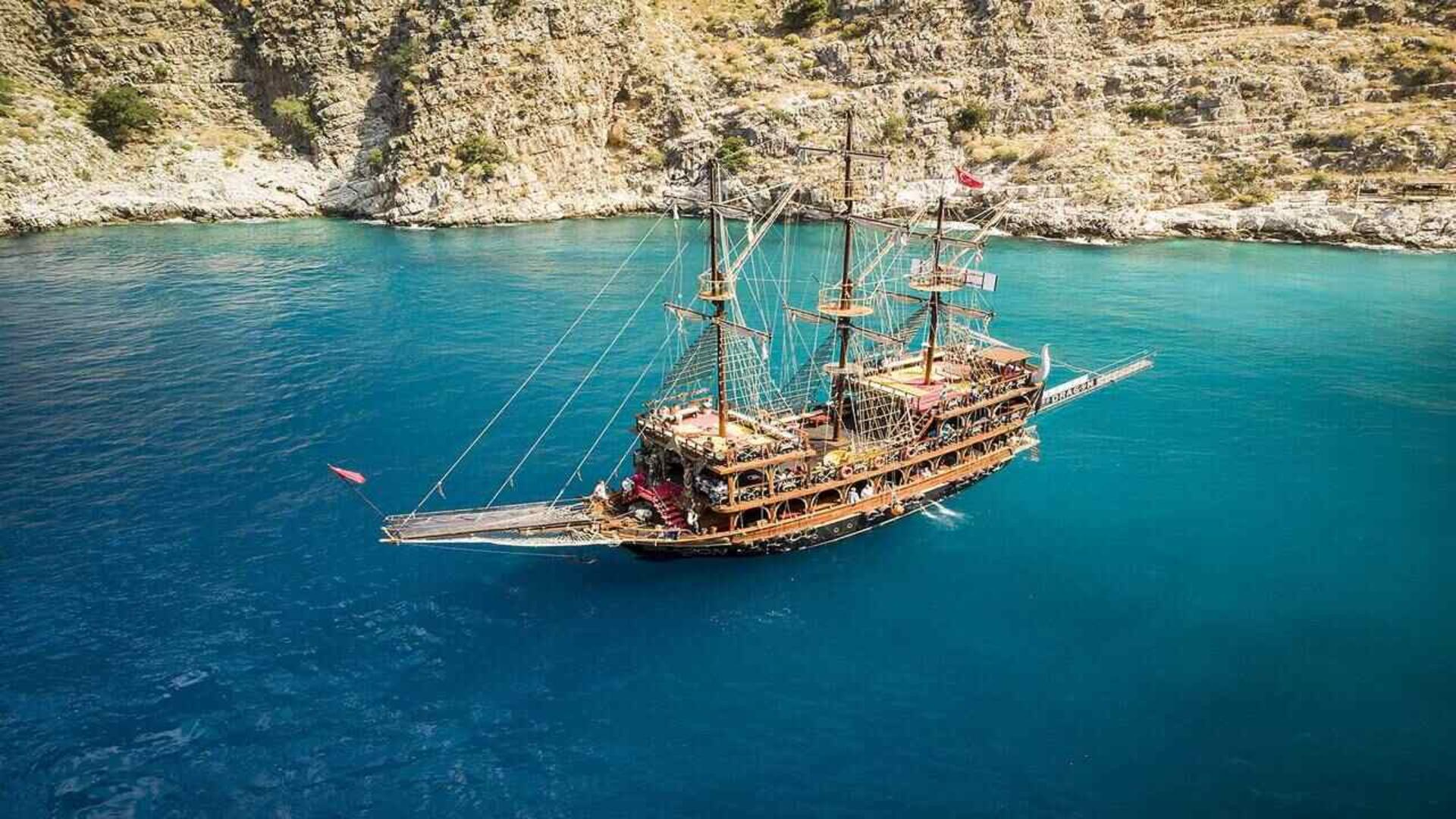 Antalya Kemer Marina Full-Day Small Group Pirate Boat Trip - Thumbnail 2