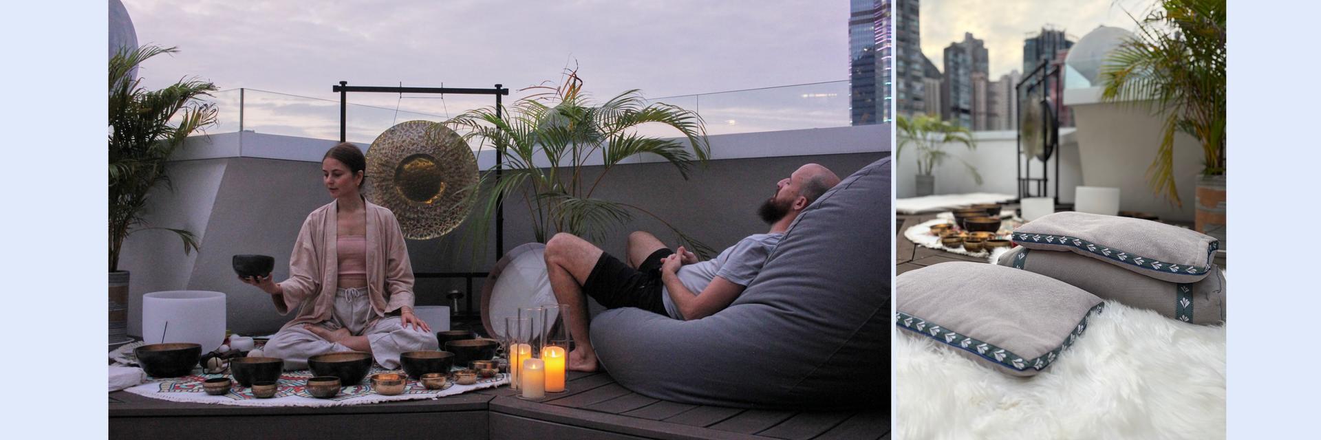 Hidden Rooftop Sound Bath for Couples, Friends & Families with Kate - Thumbnail 3