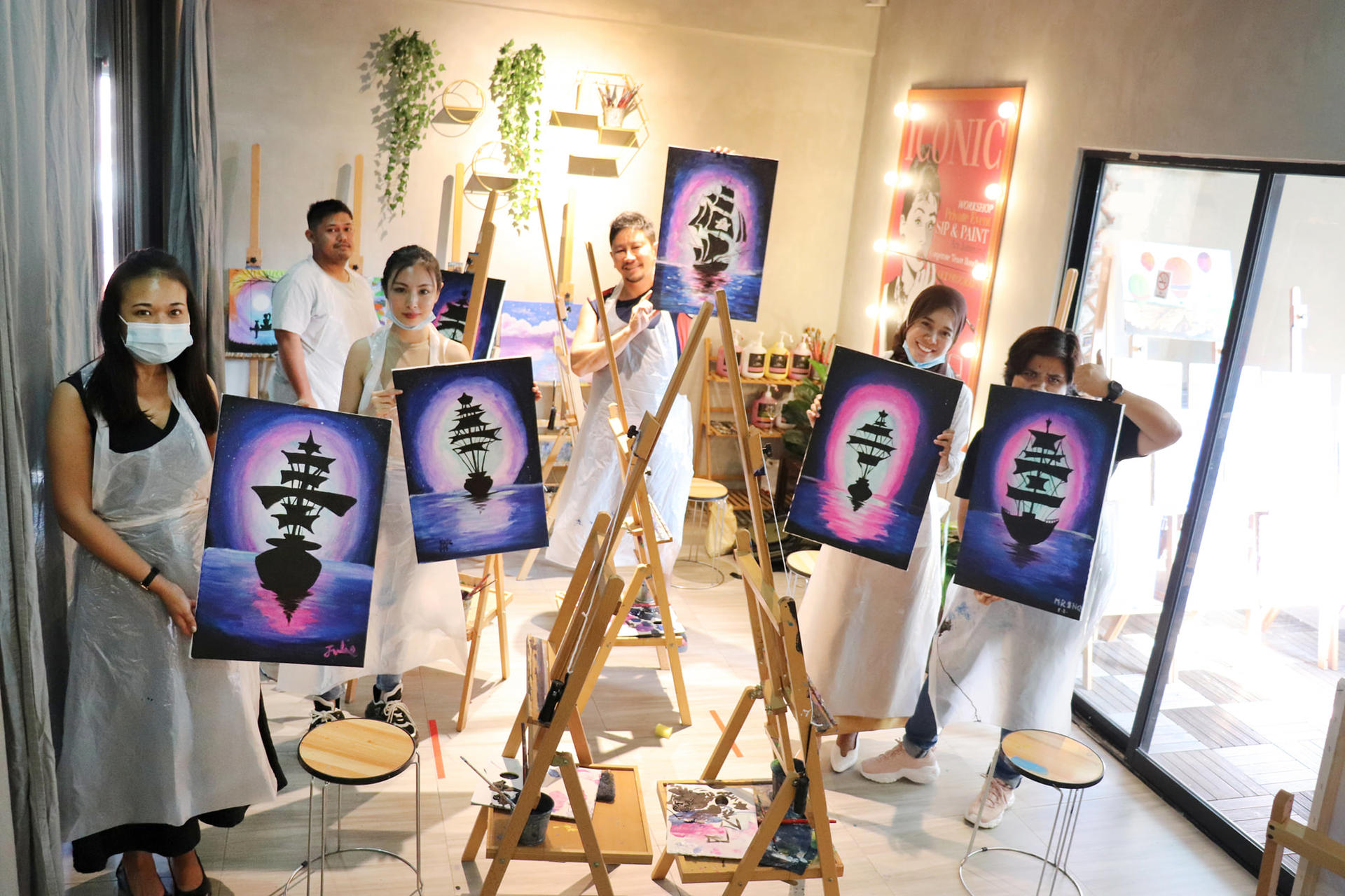 Glow in The Dark Sip & Paint Experience in Kuala Lumpur - Thumbnail 2
