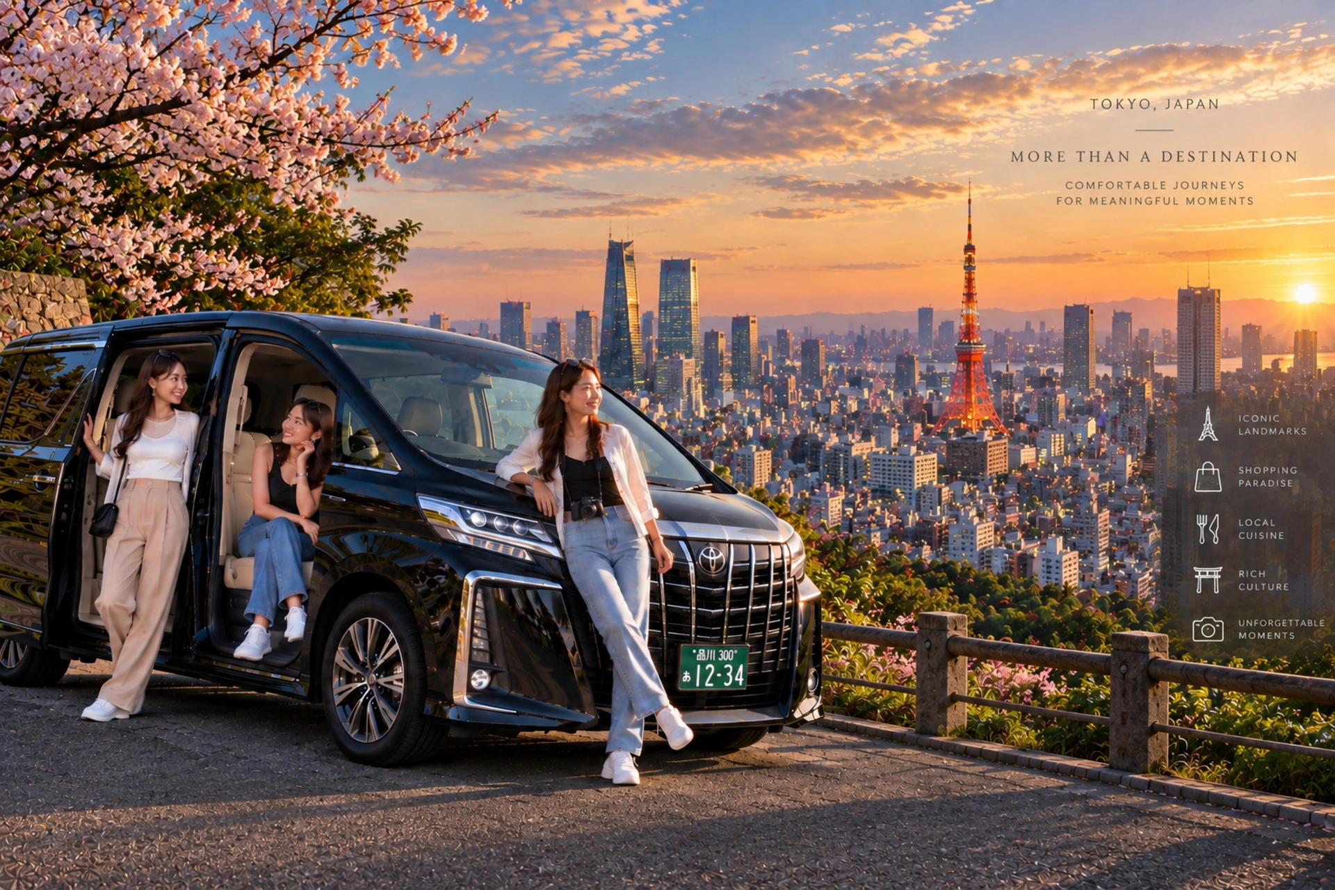 Tokyo Private Custom Chartered Free Tour V.I.P Luxury VIP Car Private Transfer & Chartered Service to Tokyo, Mount Fuji, Hakone, Kamakura, and other places. Customizable Itinerary. English, Chinese, Cantonese (Green Plate) - Image 1