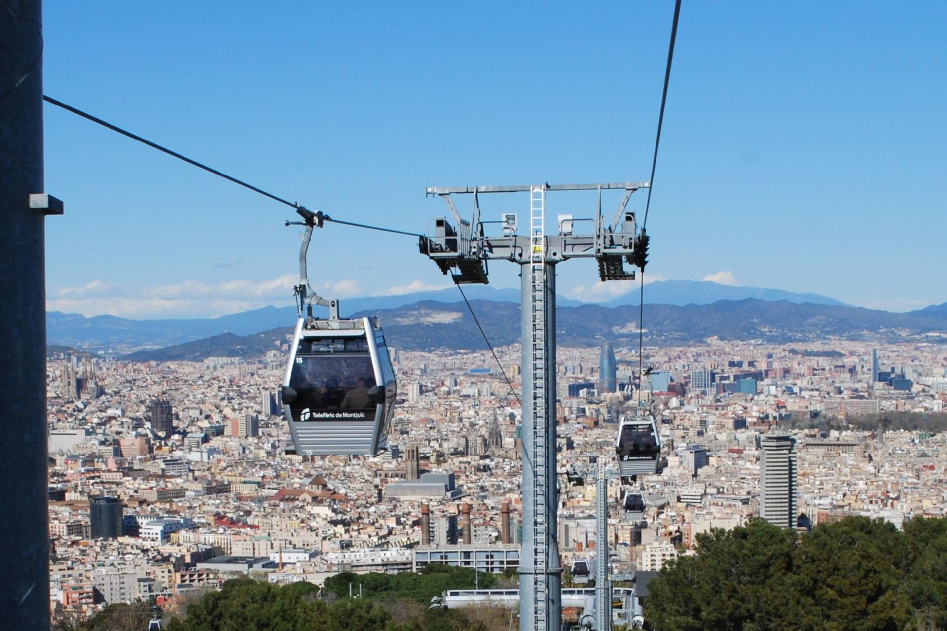 The Monjuic cable car ticket with audio guide in Barcelona - Image 1