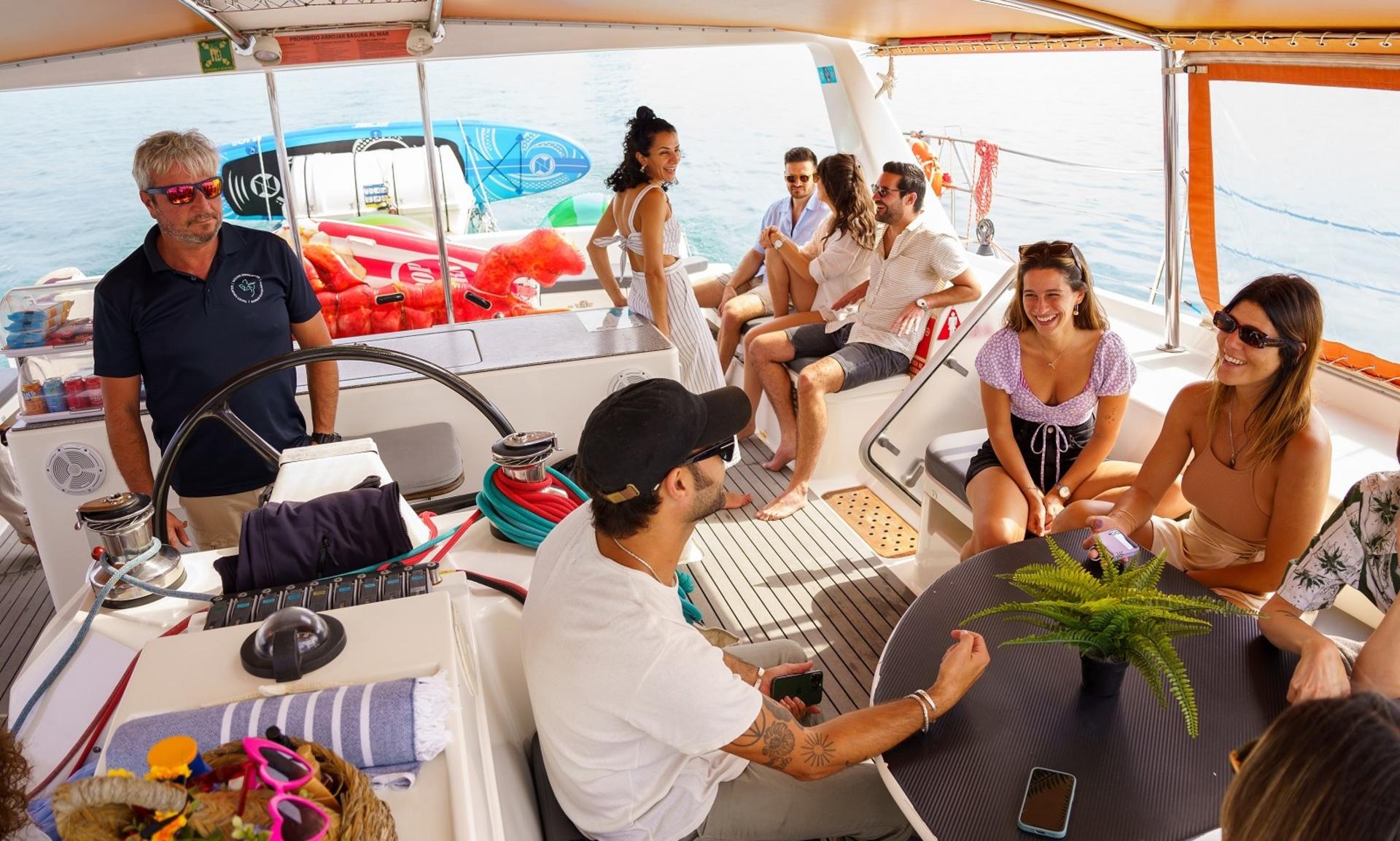 Day or Sunset Catamaran Cruise with Tapas & Drinks from Barcelona - Thumbnail 8