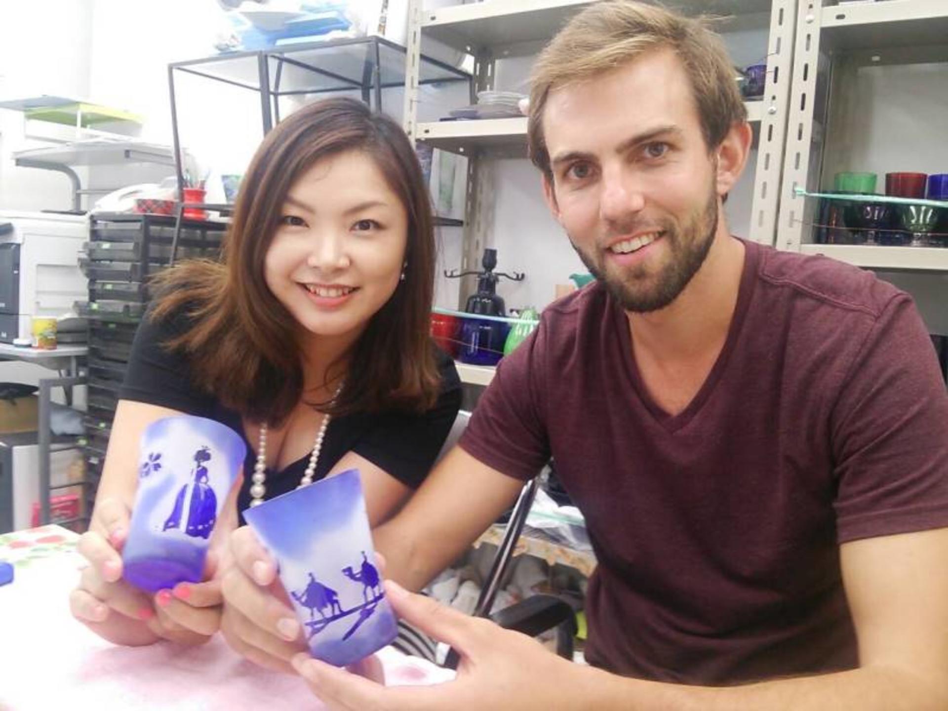 Sandblast Art with Japanese Motifs DIY Experience in Tokyo - Thumbnail 2